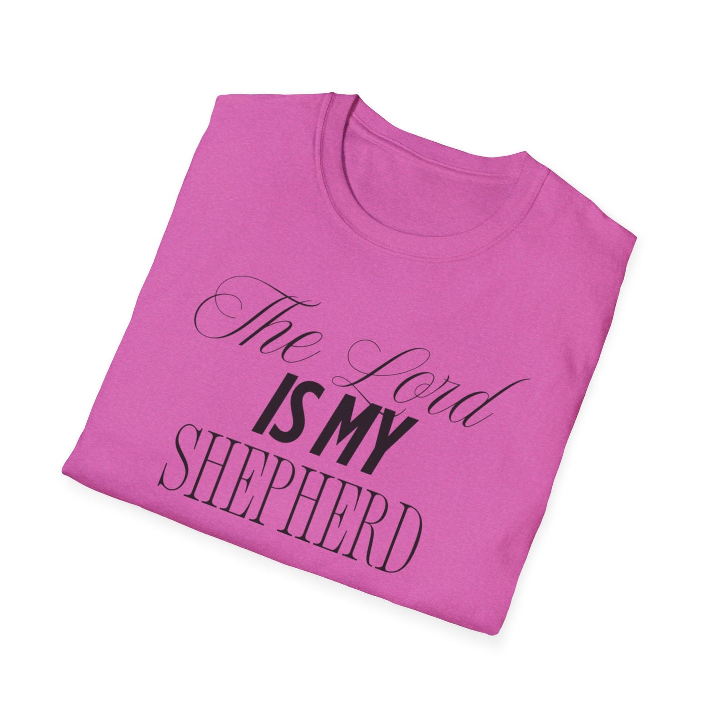 The Lord Is My Shepherd Unisex Softstyle T-Shirt - Faith-Inspired Apparel