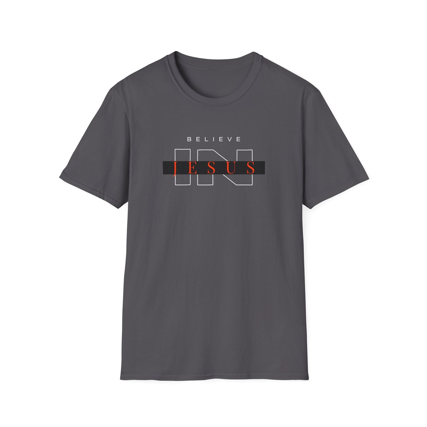Believe in Jesus Unisex Softstyle T-Shirt - Christian Faith Apparel