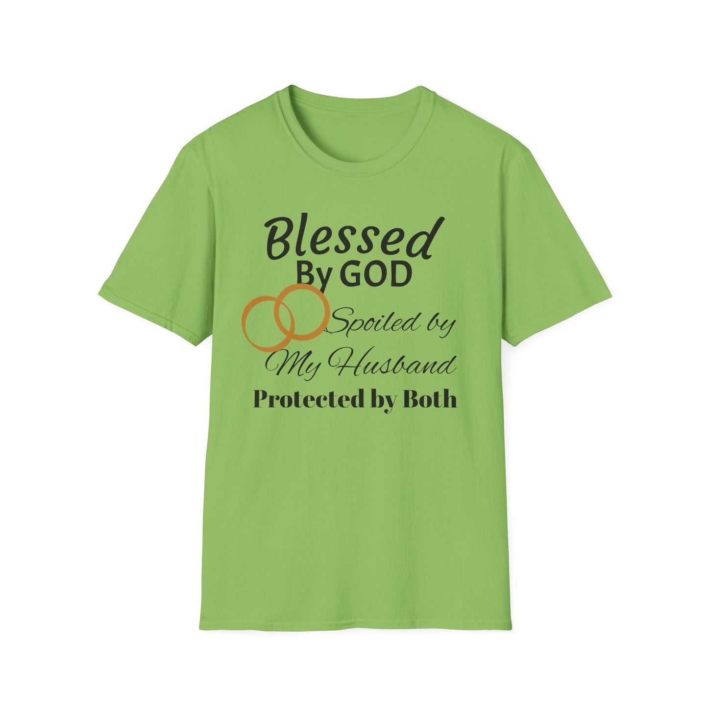 Blessed by God Unisex Softstyle T-Shirt - Faith, Marriage, Protection, Spiritual Gift, Christian Apparel