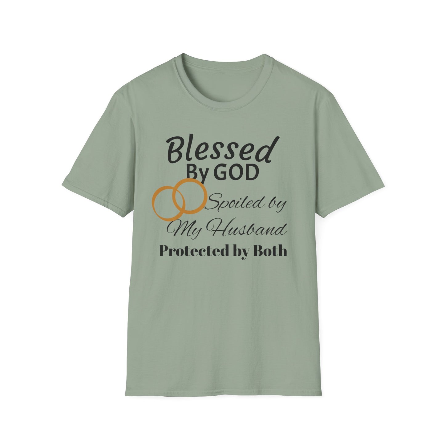 Blessed by God Unisex Softstyle T-Shirt - Faith, Marriage, Protection, Spiritual Gift, Christian Apparel