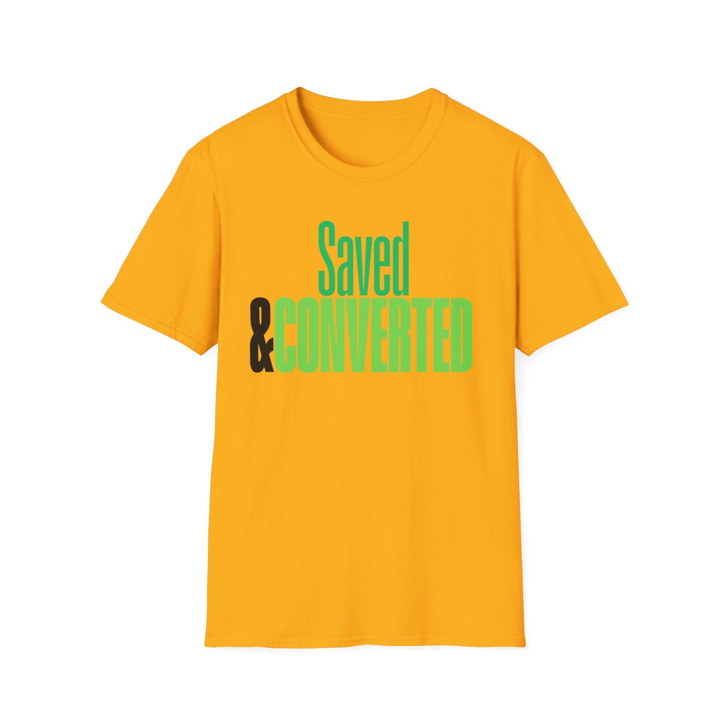 Saved & Converted Unisex Softstyle T-Shirt – Casual Gospel Tee