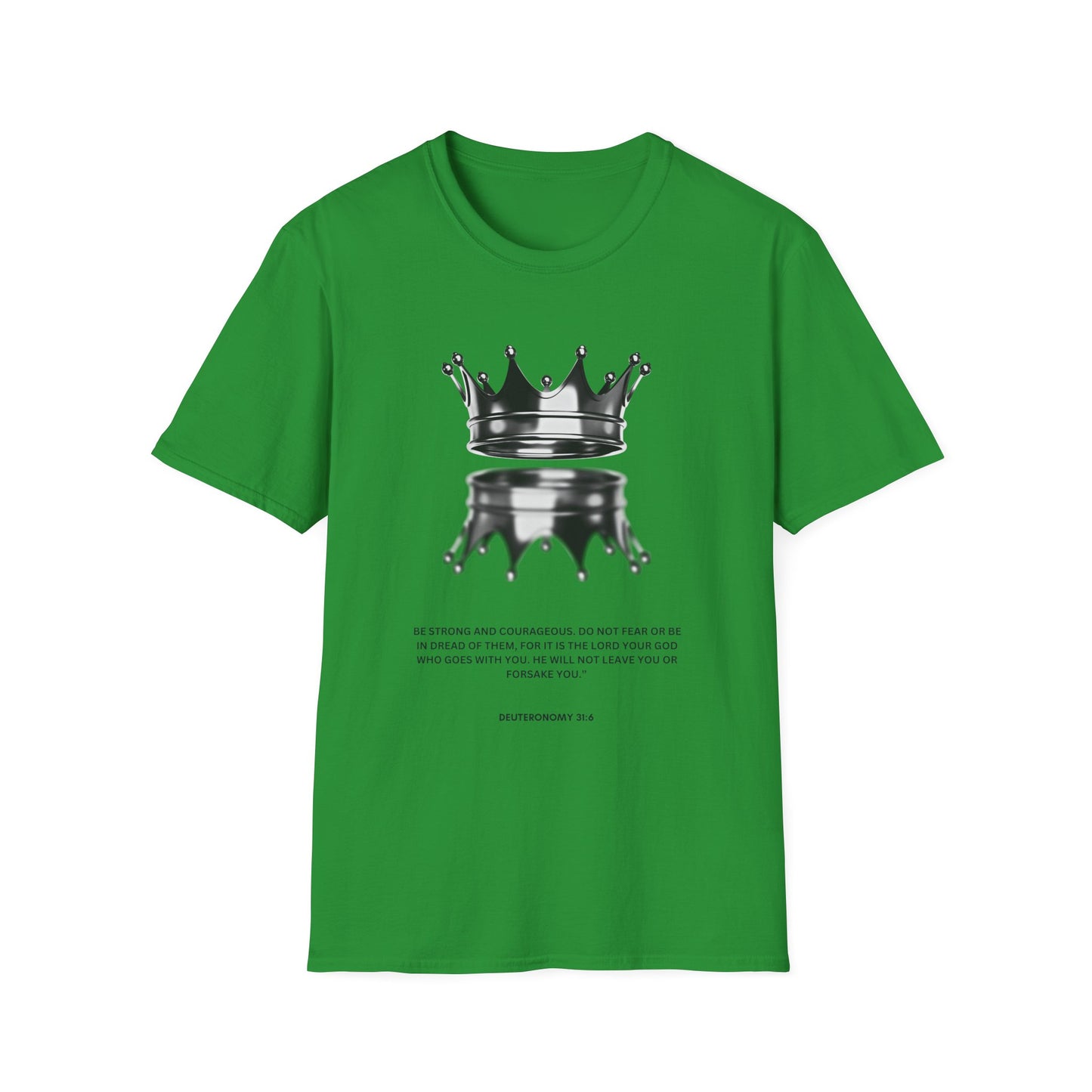 Empowering Crown T-Shirt - Unisex Softstyle Tee with Inspirational Quote