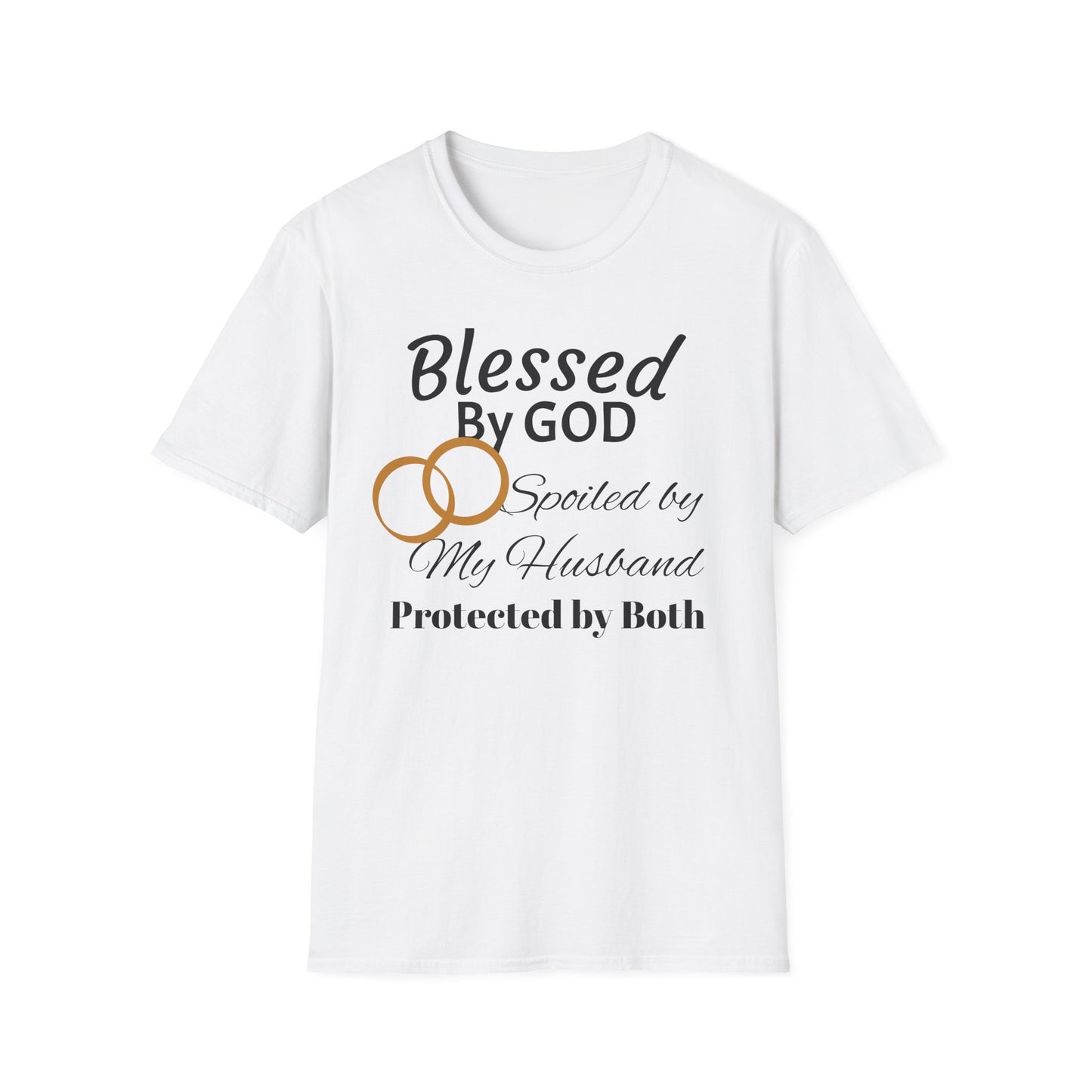 Blessed by God Unisex Softstyle T-Shirt - Faith, Marriage, Protection, Spiritual Gift, Christian Apparel