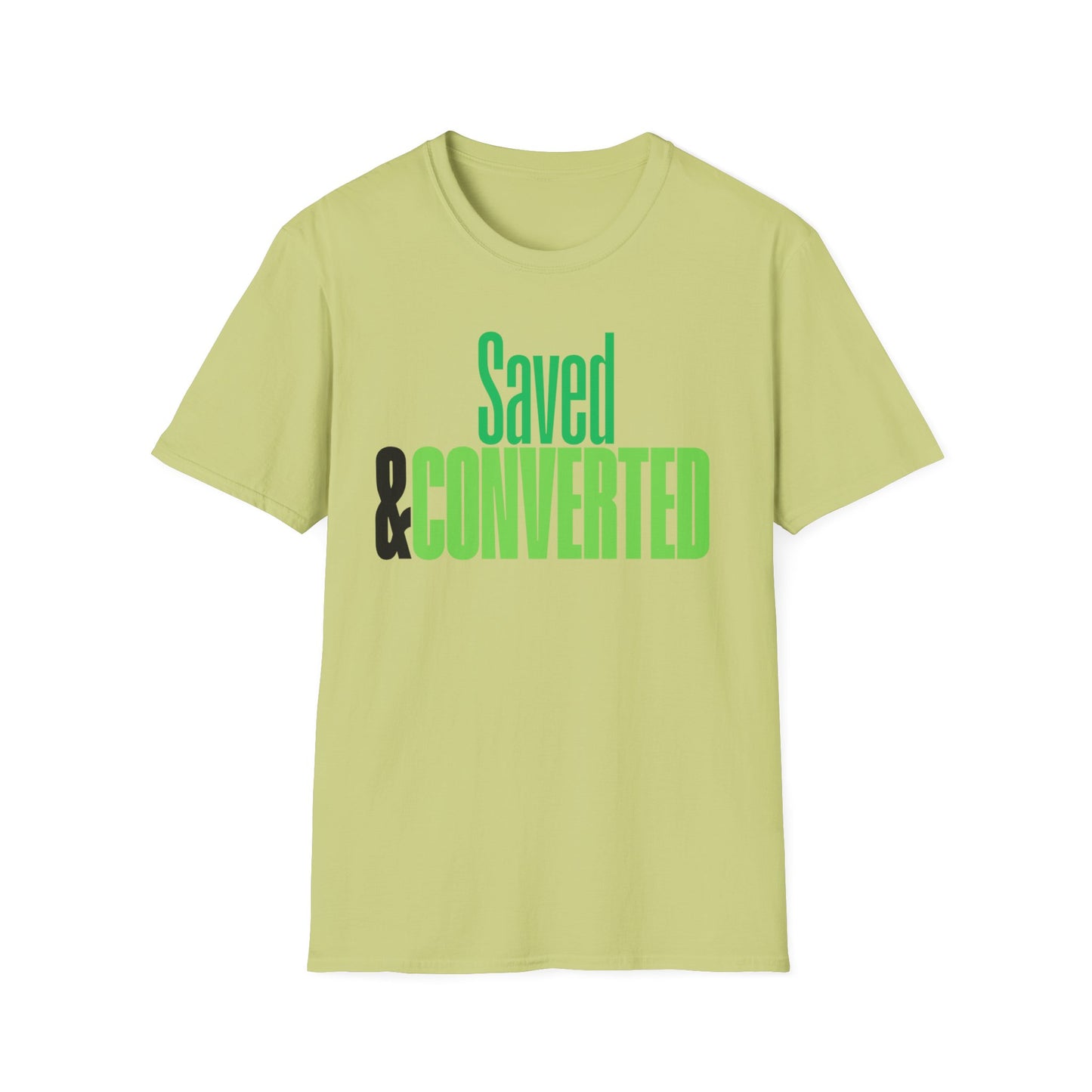 Saved & Converted Unisex Softstyle T-Shirt – Casual Gospel Tee