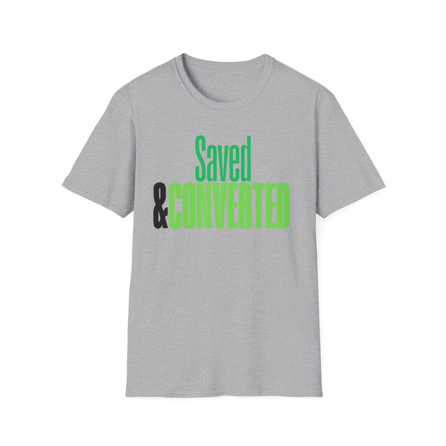 Saved & Converted Unisex Softstyle T-Shirt – Casual Gospel Tee