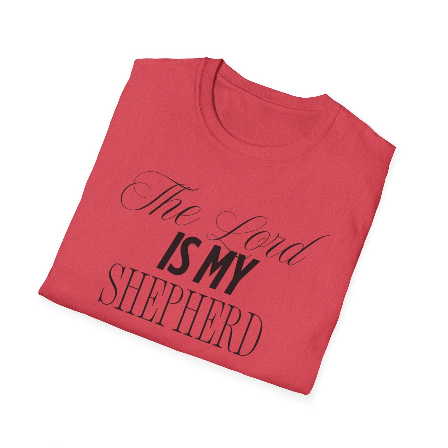 The Lord Is My Shepherd Unisex Softstyle T-Shirt - Faith-Inspired Apparel