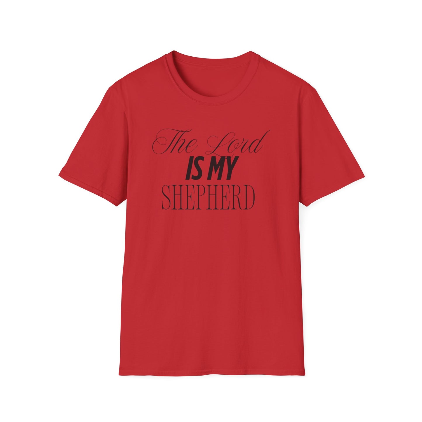 The Lord Is My Shepherd Unisex Softstyle T-Shirt - Faith-Inspired Apparel