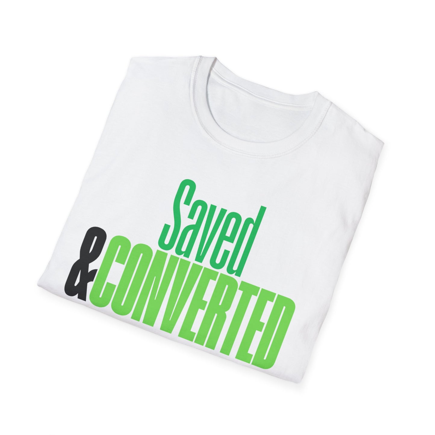 Saved & Converted Unisex Softstyle T-Shirt – Casual Gospel Tee