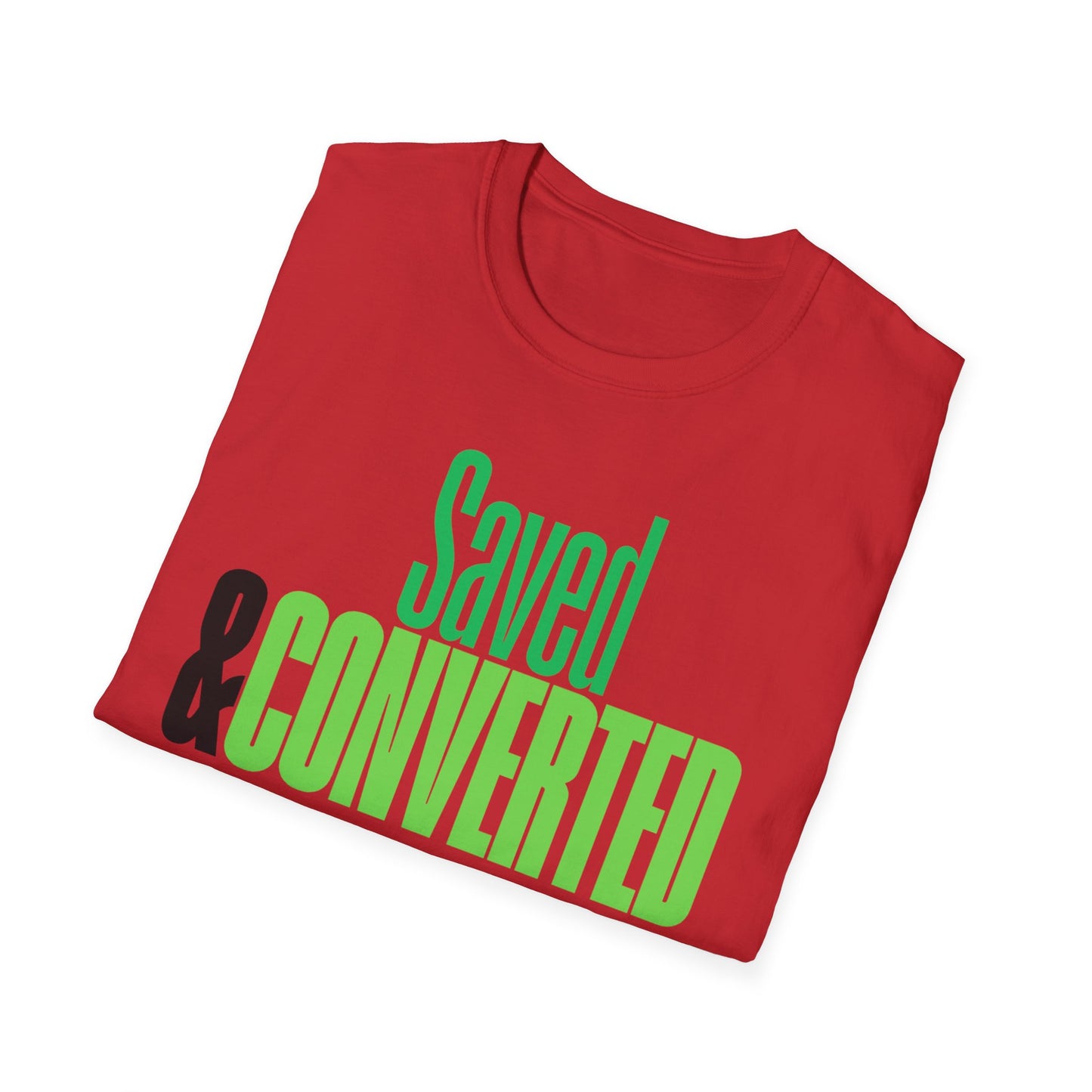 Saved & Converted Unisex Softstyle T-Shirt – Casual Gospel Tee