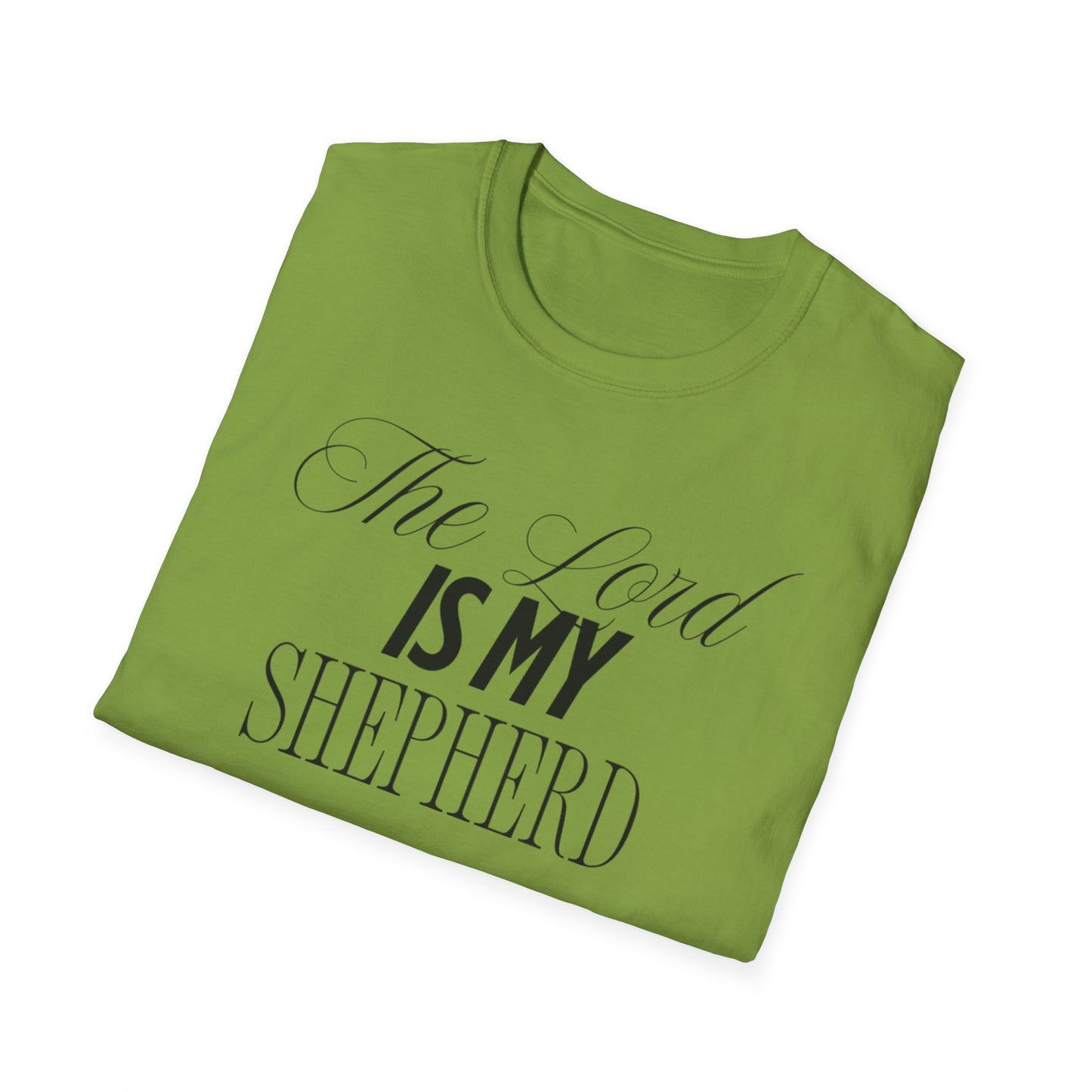 The Lord Is My Shepherd Unisex Softstyle T-Shirt - Faith-Inspired Apparel