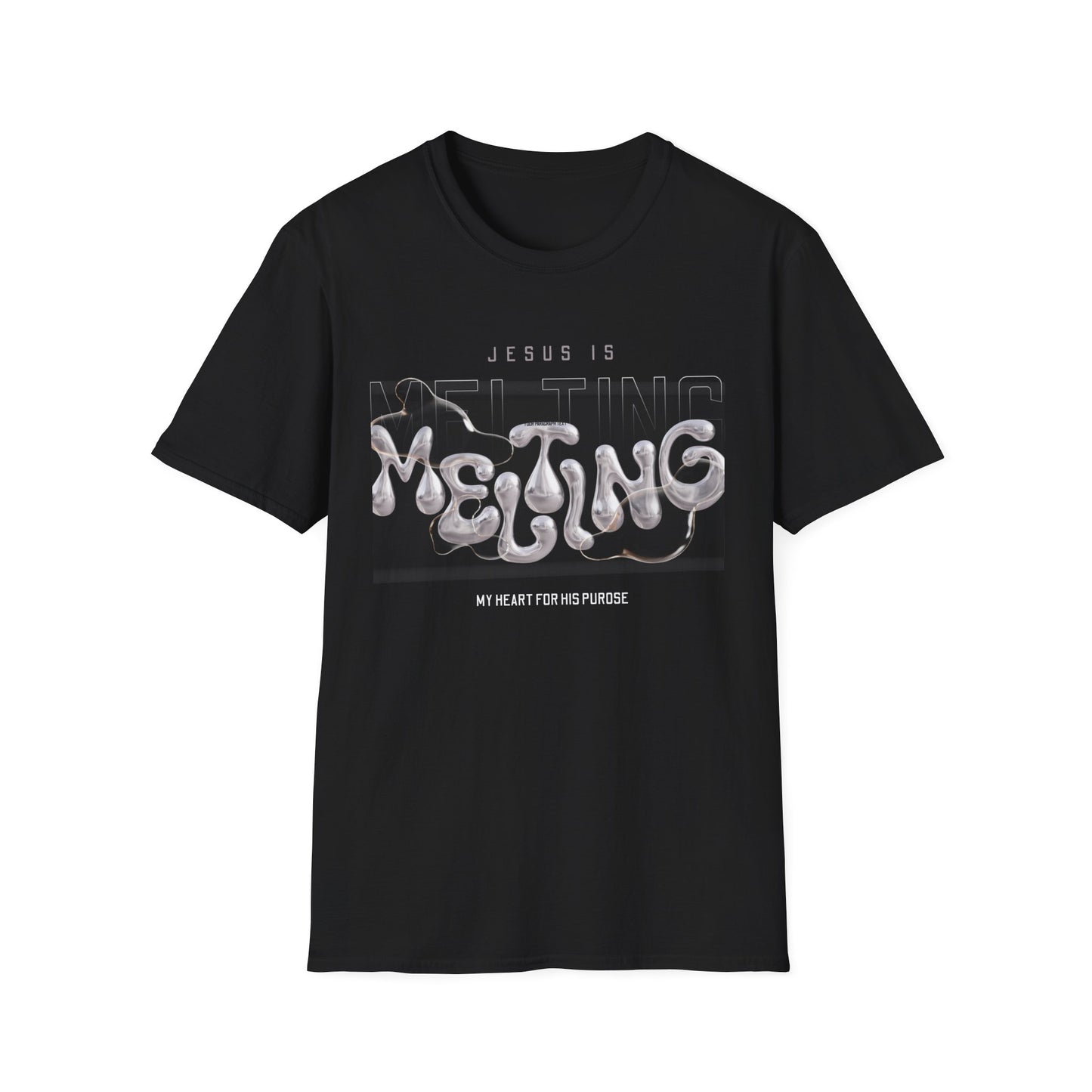 Trendy Unisex Softstyle T-Shirt - 'Jesus Is Melting' Graphic Tee