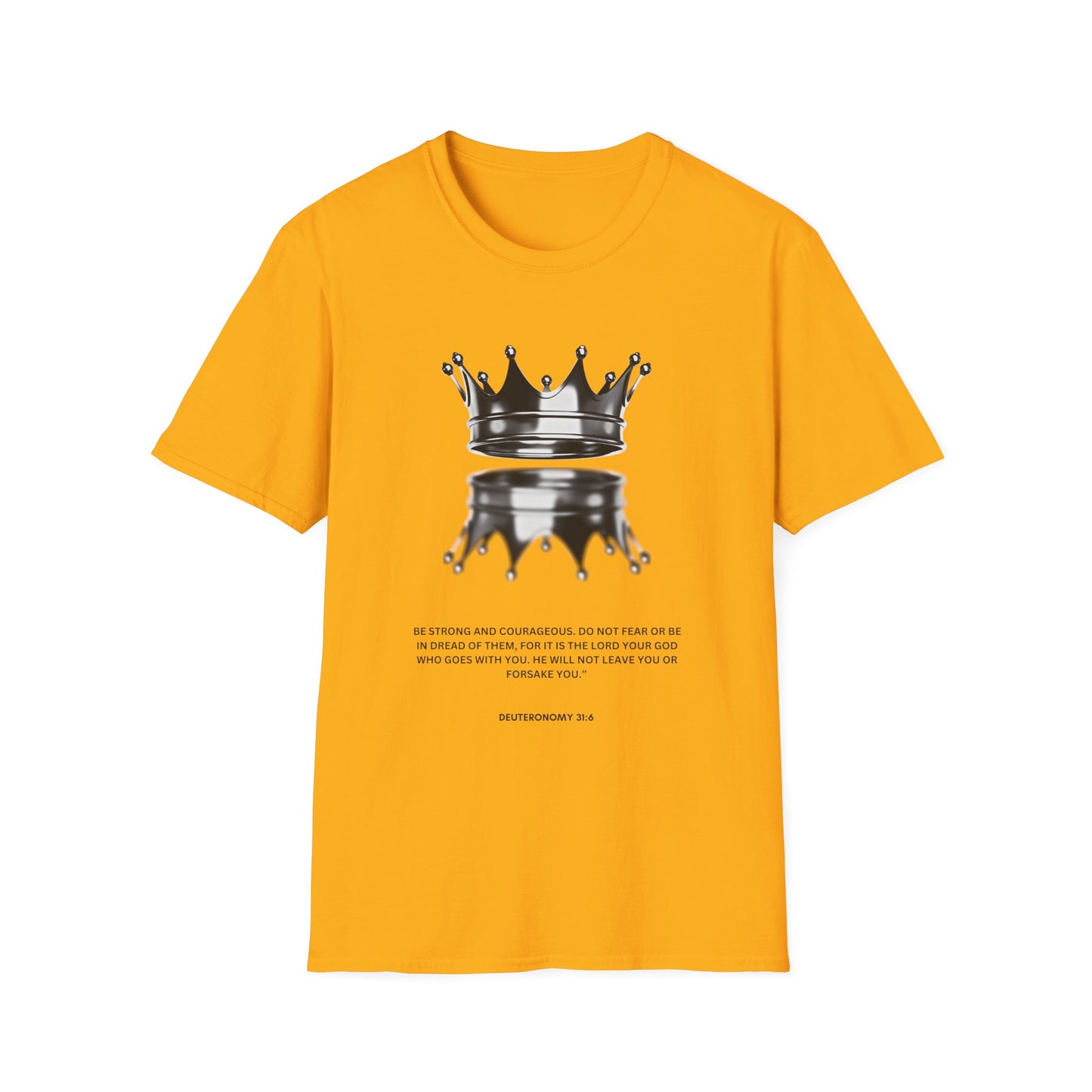 Empowering Crown T-Shirt - Unisex Softstyle Tee with Inspirational Quote