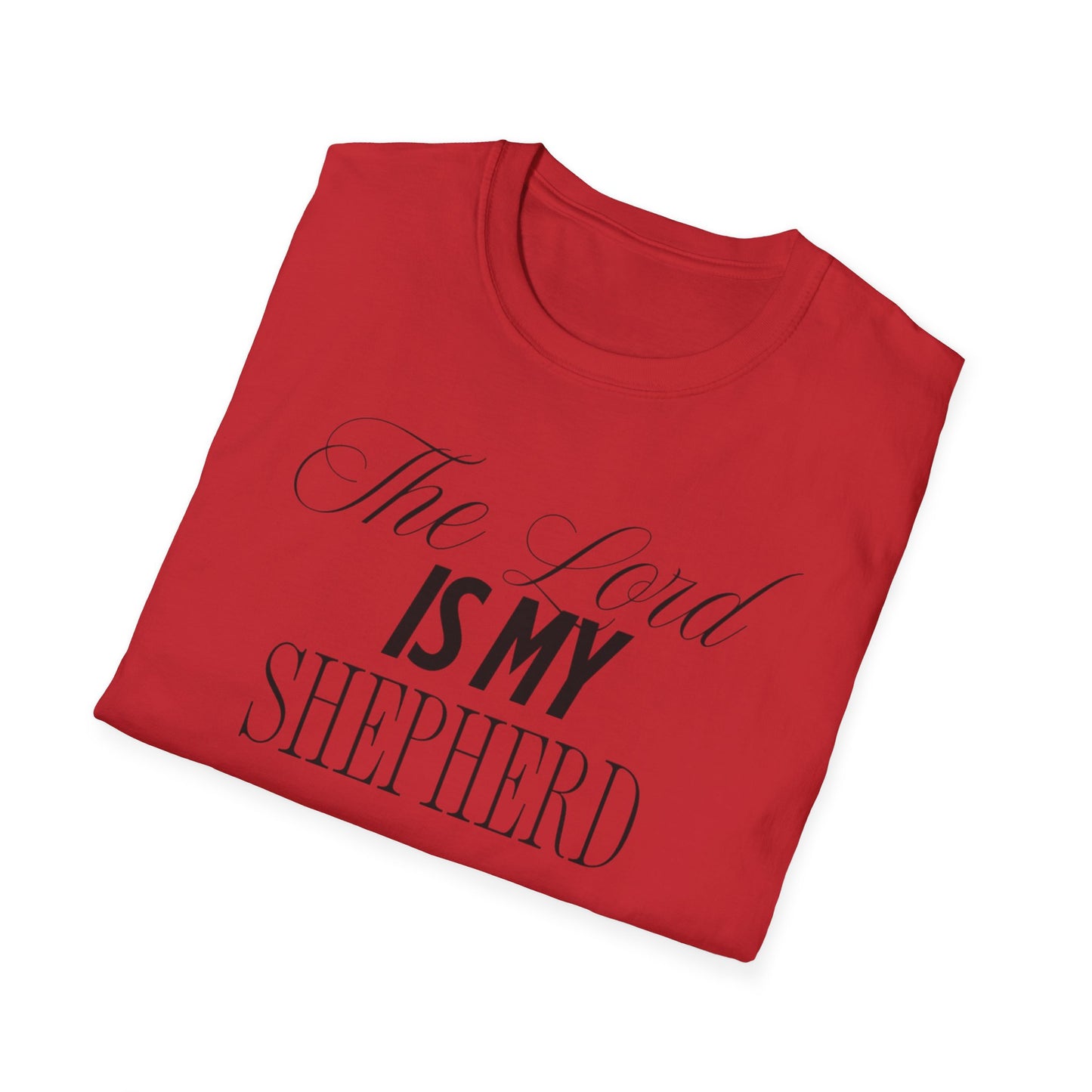 The Lord Is My Shepherd Unisex Softstyle T-Shirt - Faith-Inspired Apparel