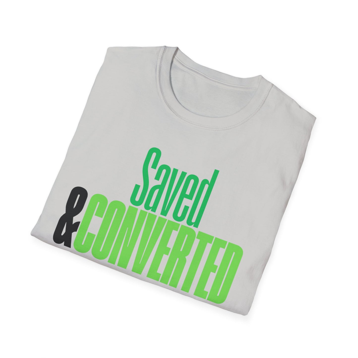 Saved & Converted Unisex Softstyle T-Shirt – Casual Gospel Tee