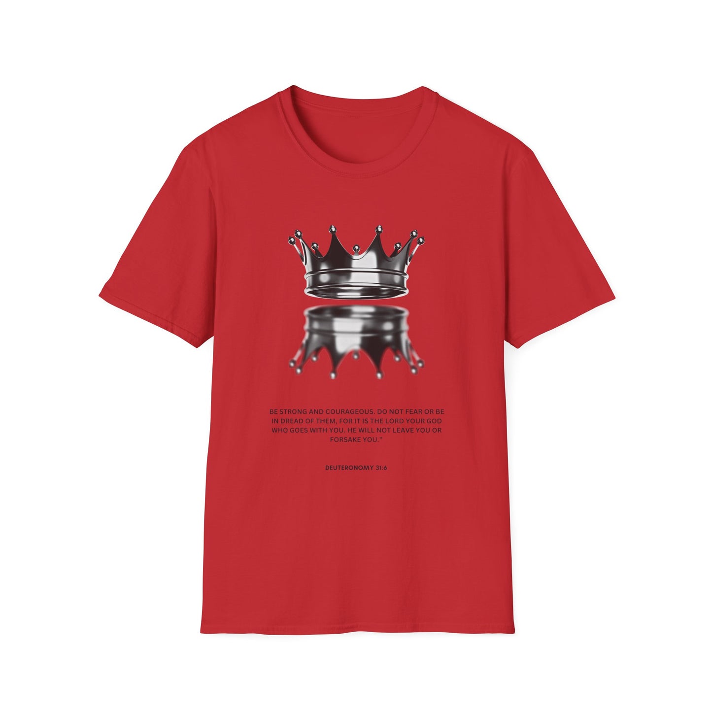 Empowering Crown T-Shirt - Unisex Softstyle Tee with Inspirational Quote