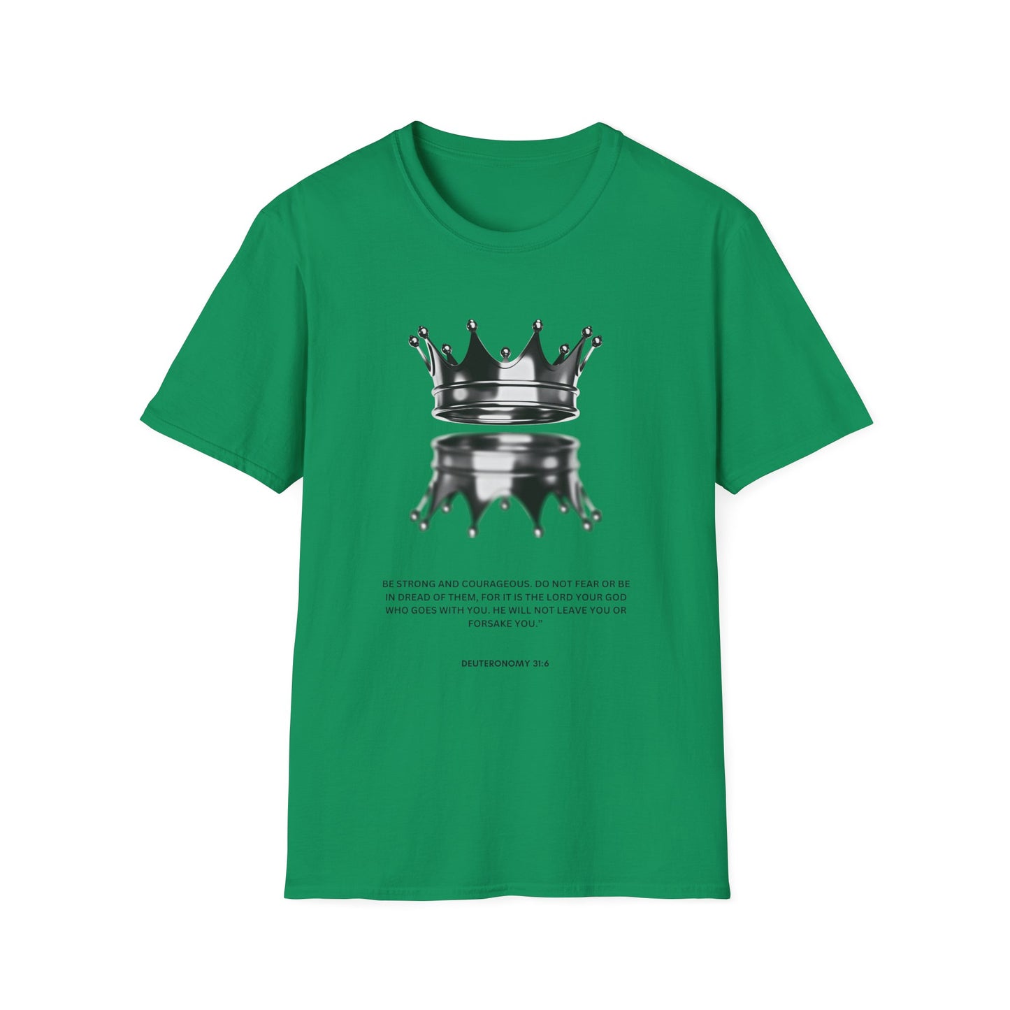 Empowering Crown T-Shirt - Unisex Softstyle Tee with Inspirational Quote