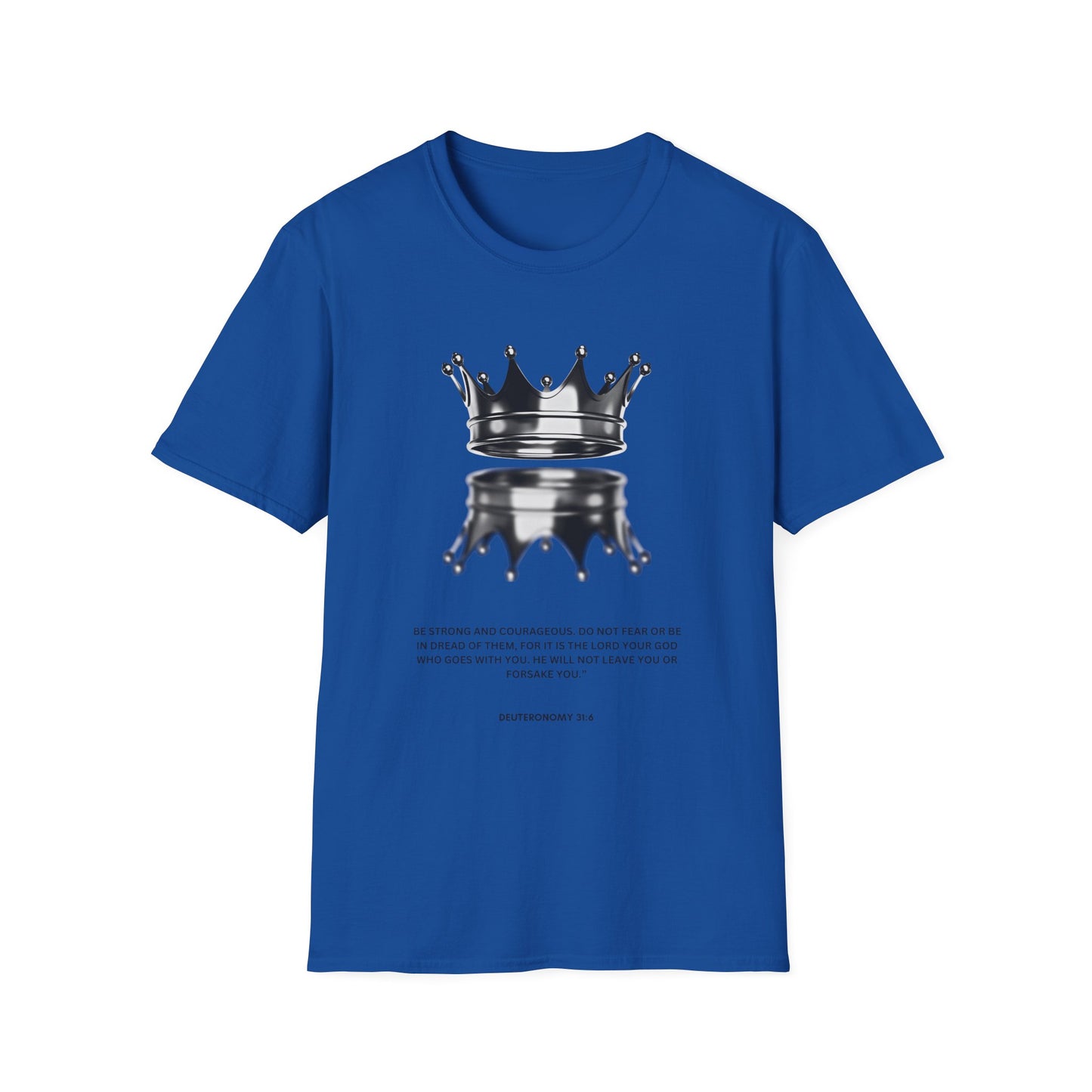 Empowering Crown T-Shirt - Unisex Softstyle Tee with Inspirational Quote