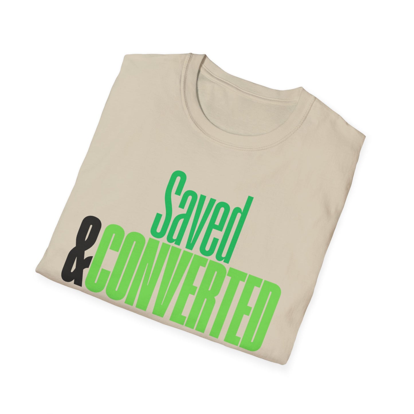 Saved & Converted Unisex Softstyle T-Shirt – Casual Gospel Tee