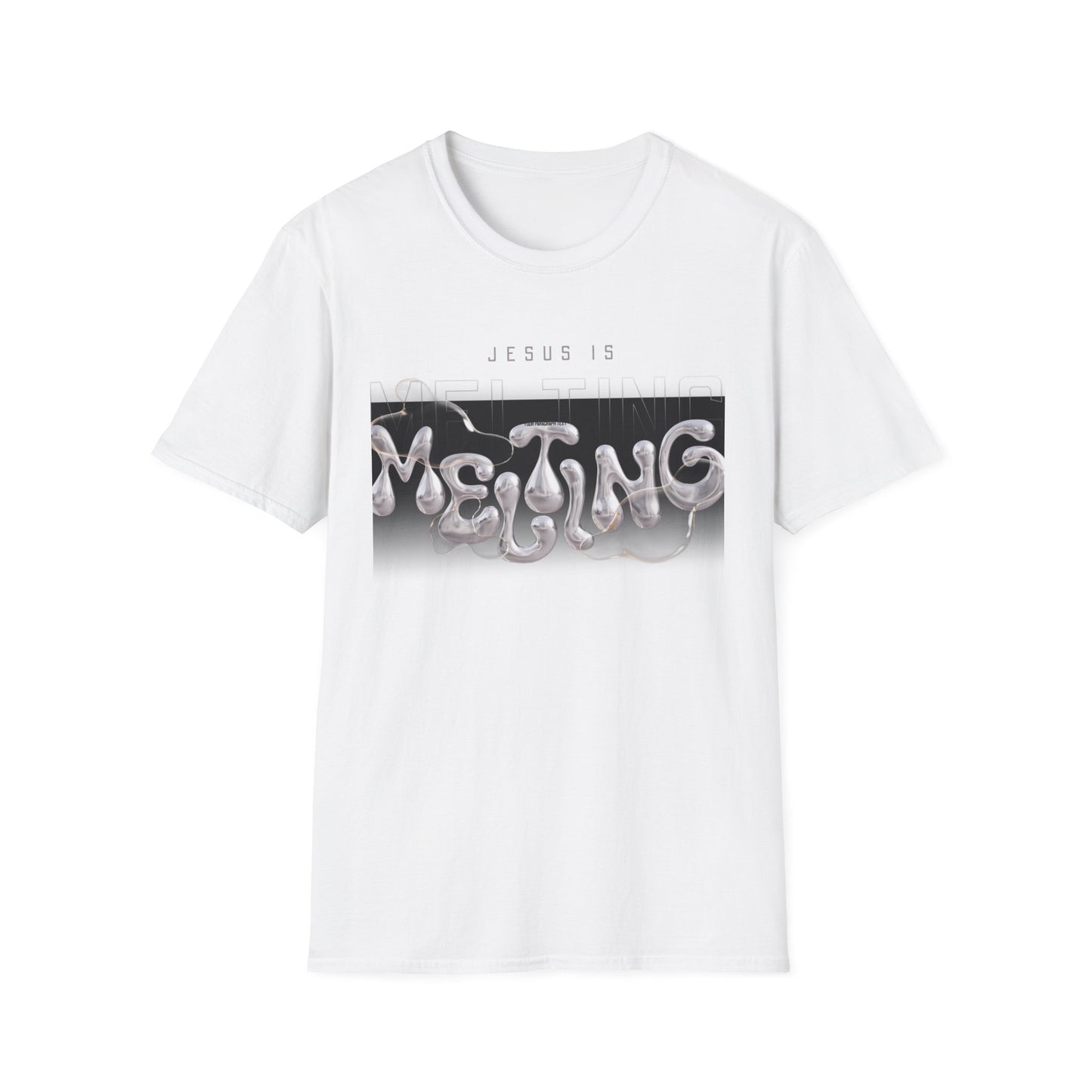 Trendy Unisex Softstyle T-Shirt - 'Jesus Is Melting' Graphic Tee
