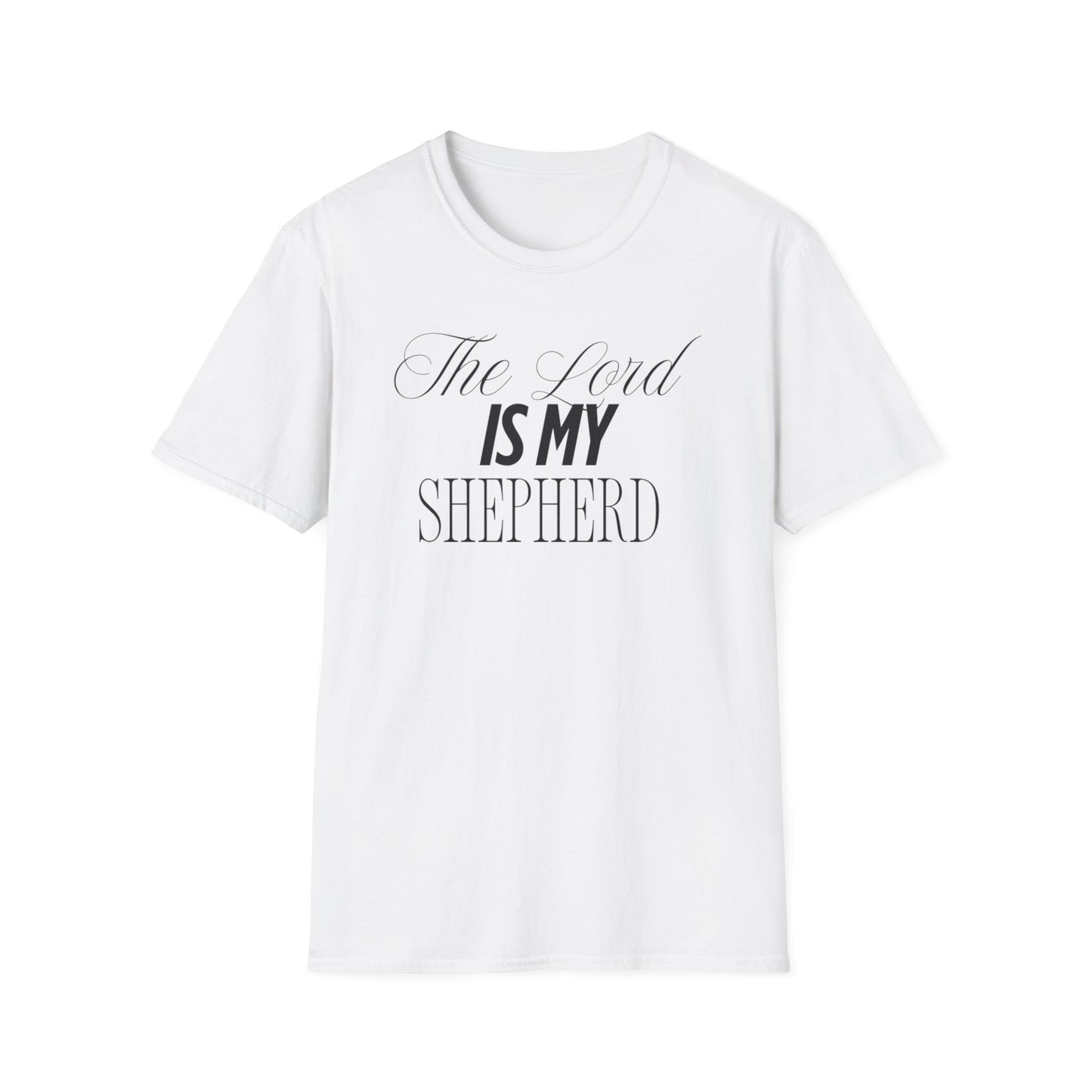 The Lord Is My Shepherd Unisex Softstyle T-Shirt - Faith-Inspired Apparel