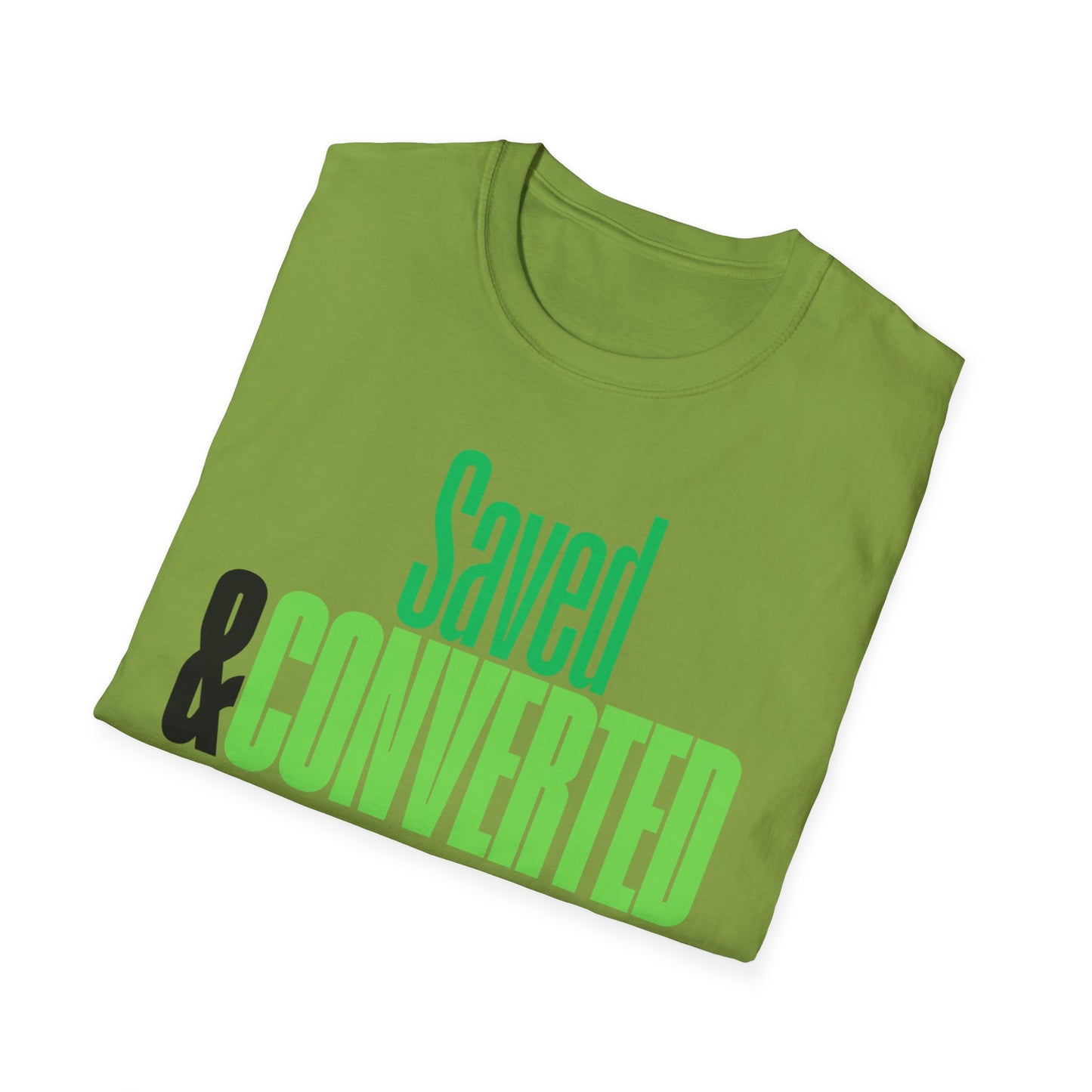 Saved & Converted Unisex Softstyle T-Shirt – Casual Gospel Tee