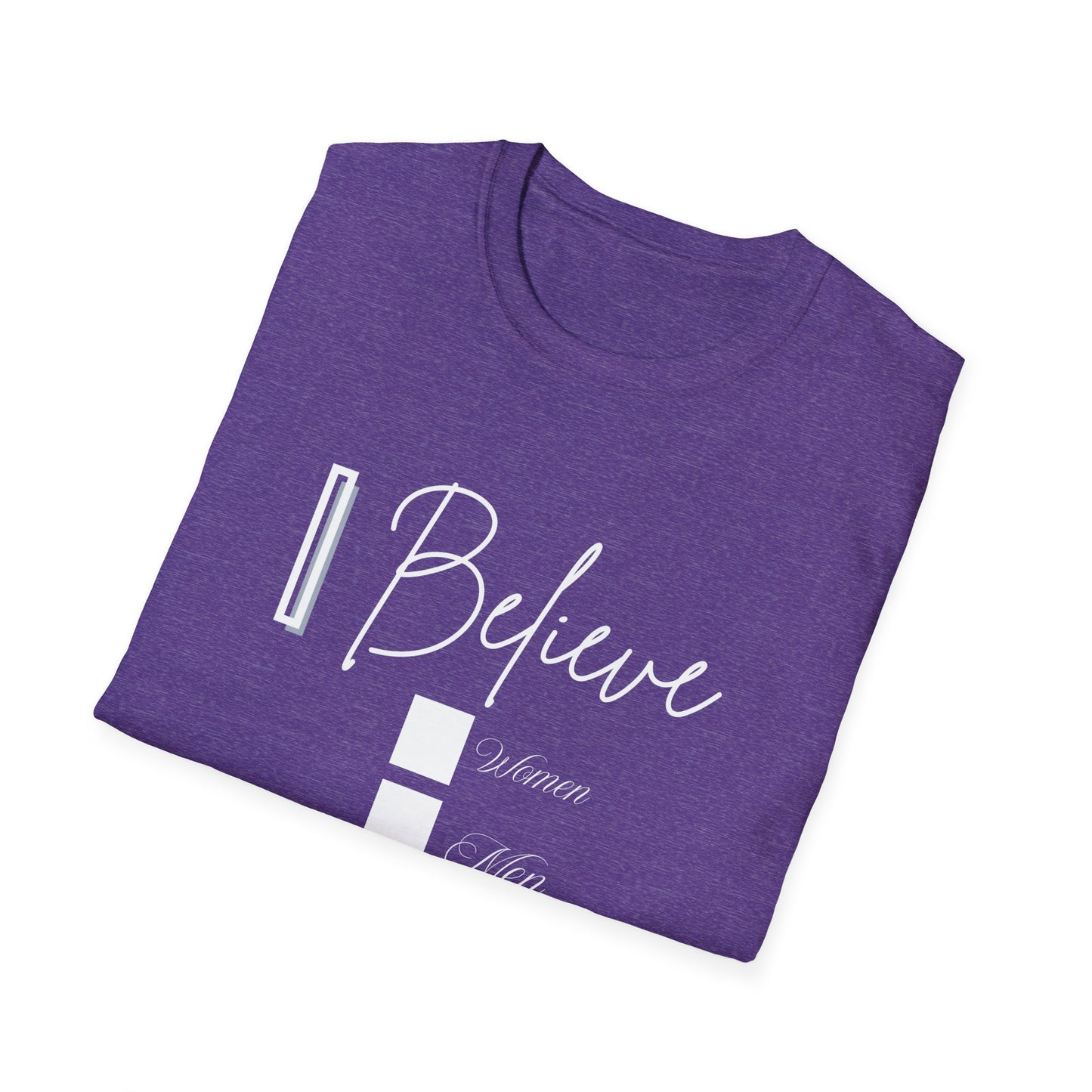 Inspirational Unisex Softstyle T-Shirt - 'I Believe' Faith Design