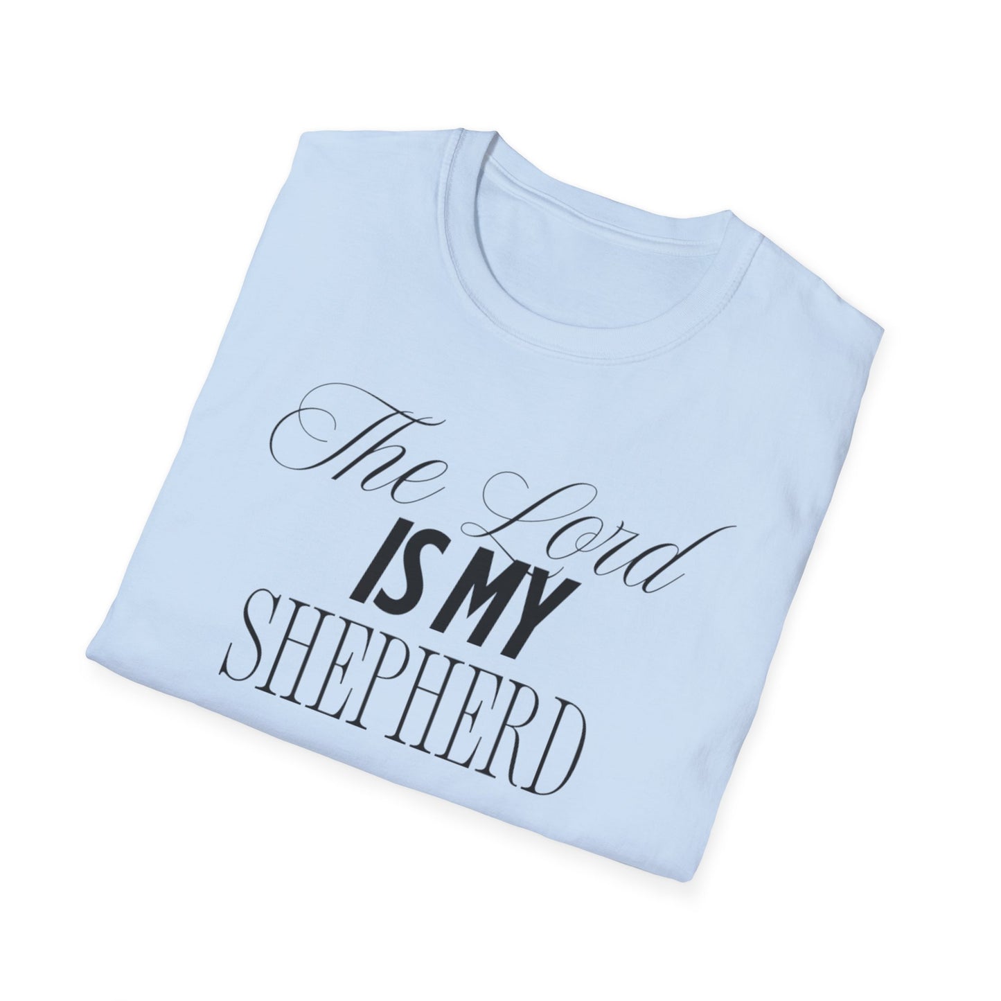 The Lord Is My Shepherd Unisex Softstyle T-Shirt - Faith-Inspired Apparel