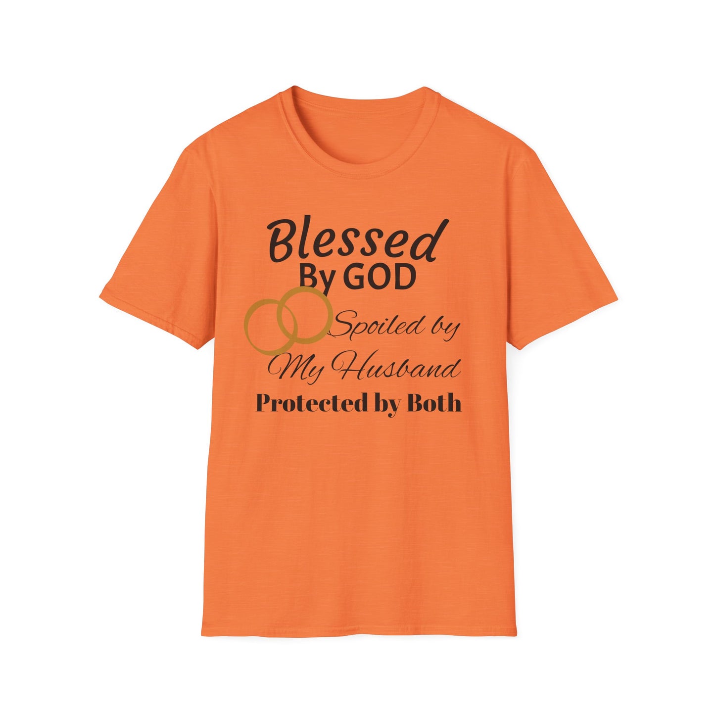 Blessed by God Unisex Softstyle T-Shirt - Faith, Marriage, Protection, Spiritual Gift, Christian Apparel