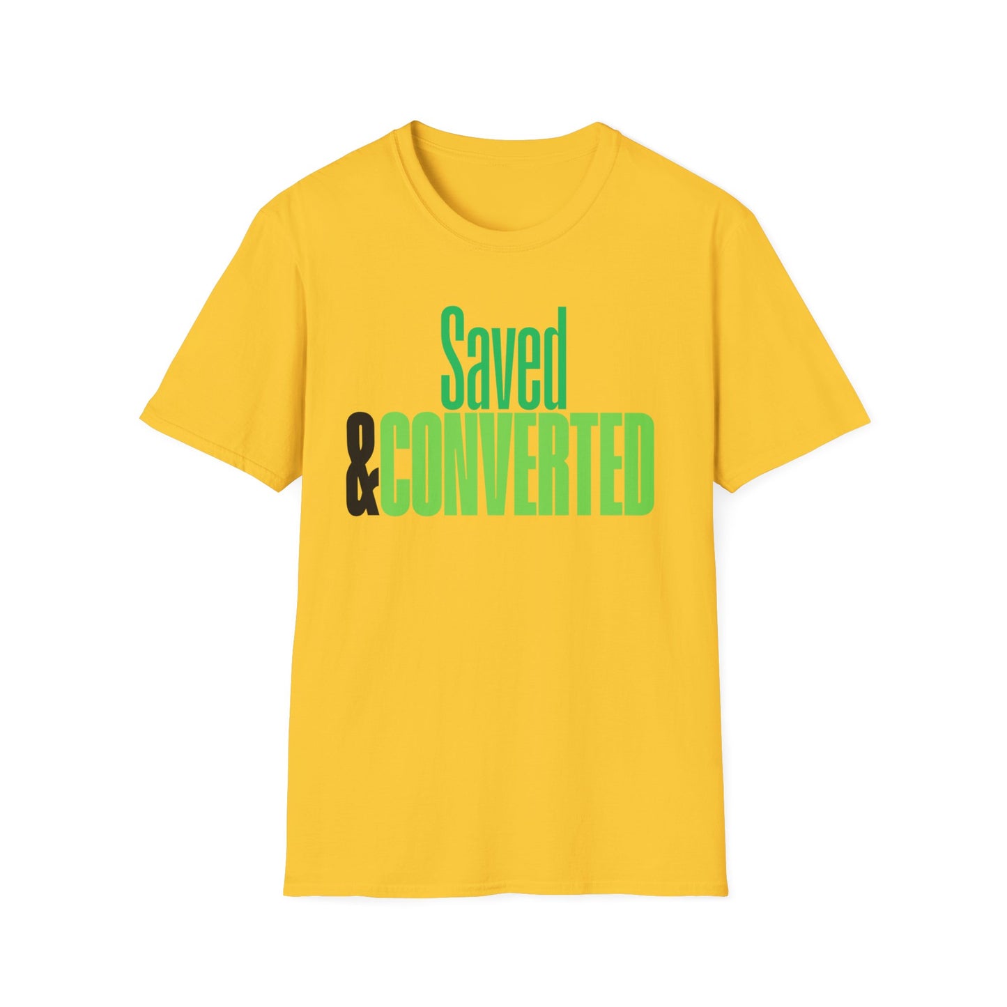 Saved & Converted Unisex Softstyle T-Shirt – Casual Gospel Tee