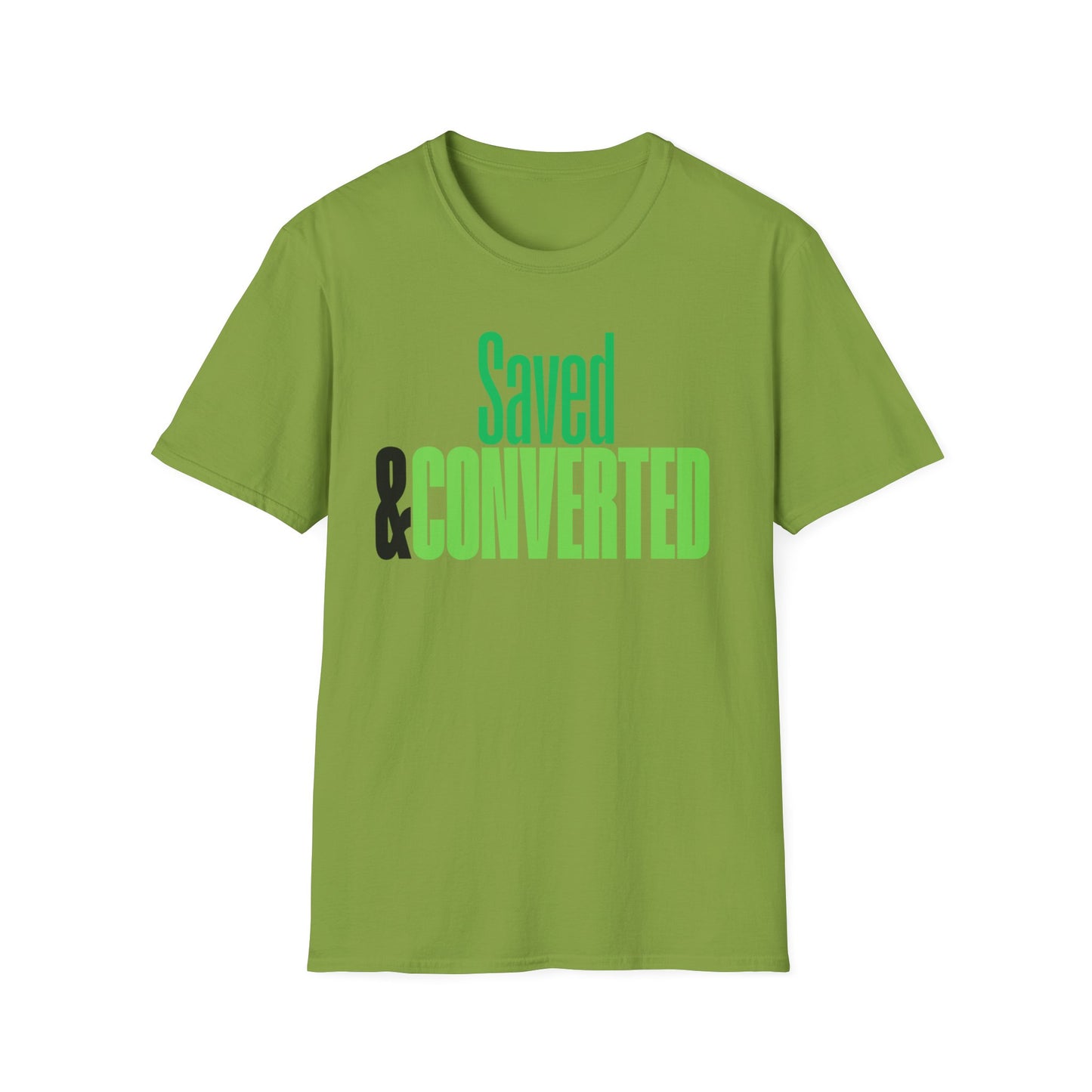 Saved & Converted Unisex Softstyle T-Shirt – Casual Gospel Tee