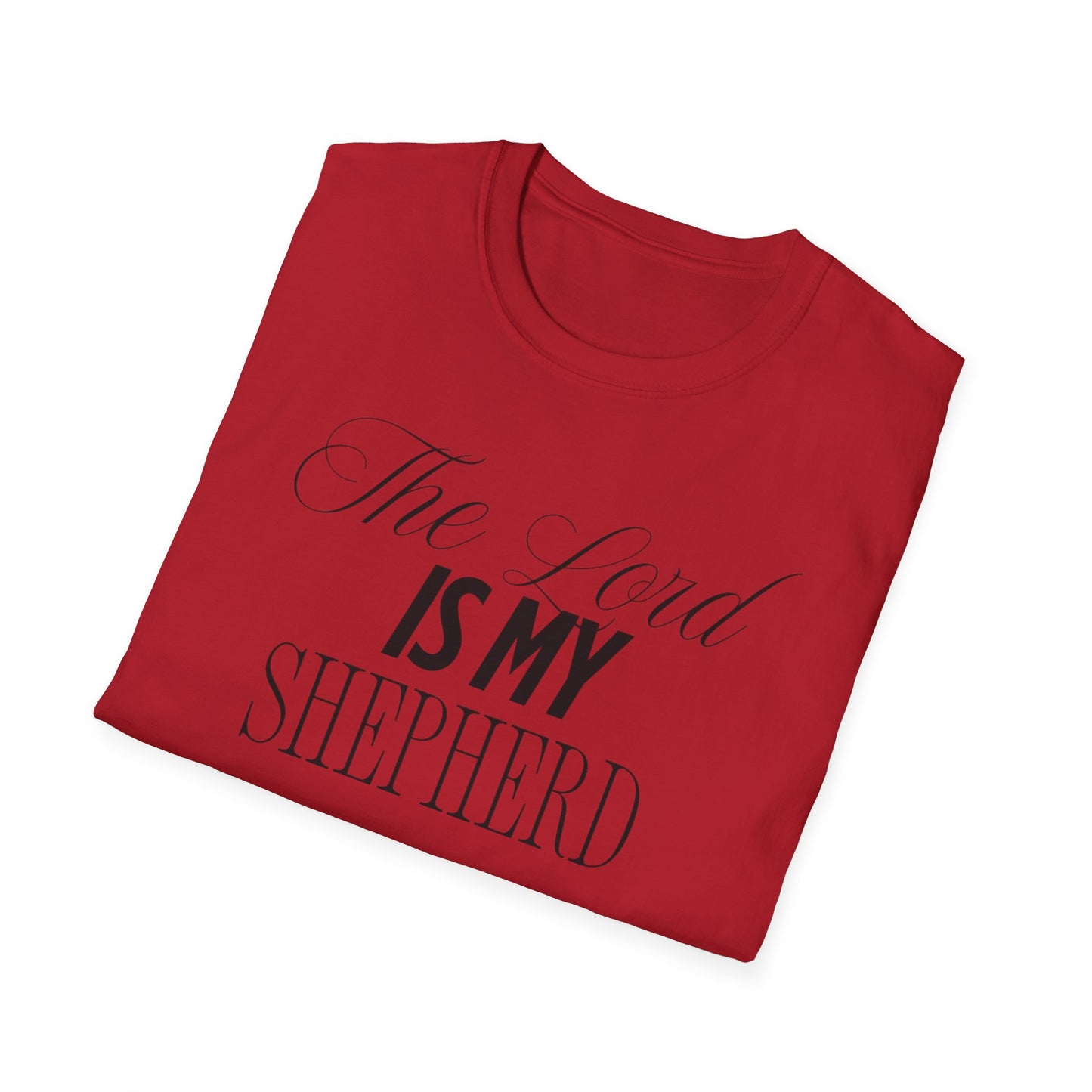 The Lord Is My Shepherd Unisex Softstyle T-Shirt - Faith-Inspired Apparel