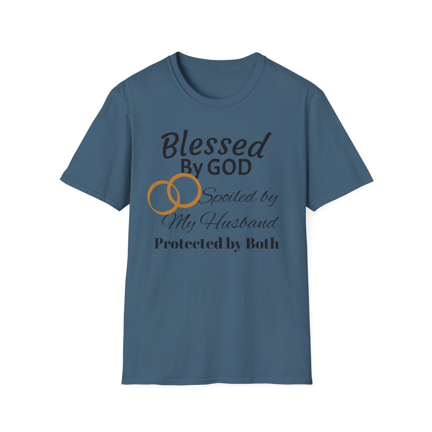 Blessed by God Unisex Softstyle T-Shirt - Faith, Marriage, Protection, Spiritual Gift, Christian Apparel