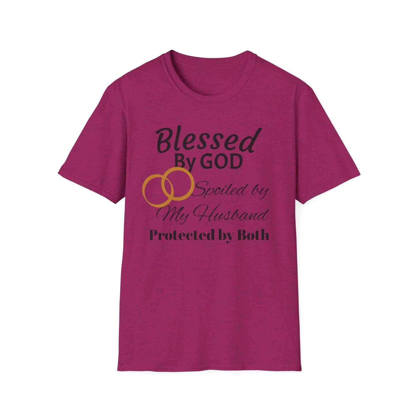 Blessed by God Unisex Softstyle T-Shirt - Faith, Marriage, Protection, Spiritual Gift, Christian Apparel