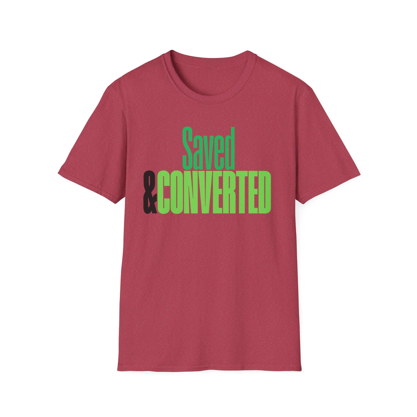 Saved & Converted Unisex Softstyle T-Shirt – Casual Gospel Tee