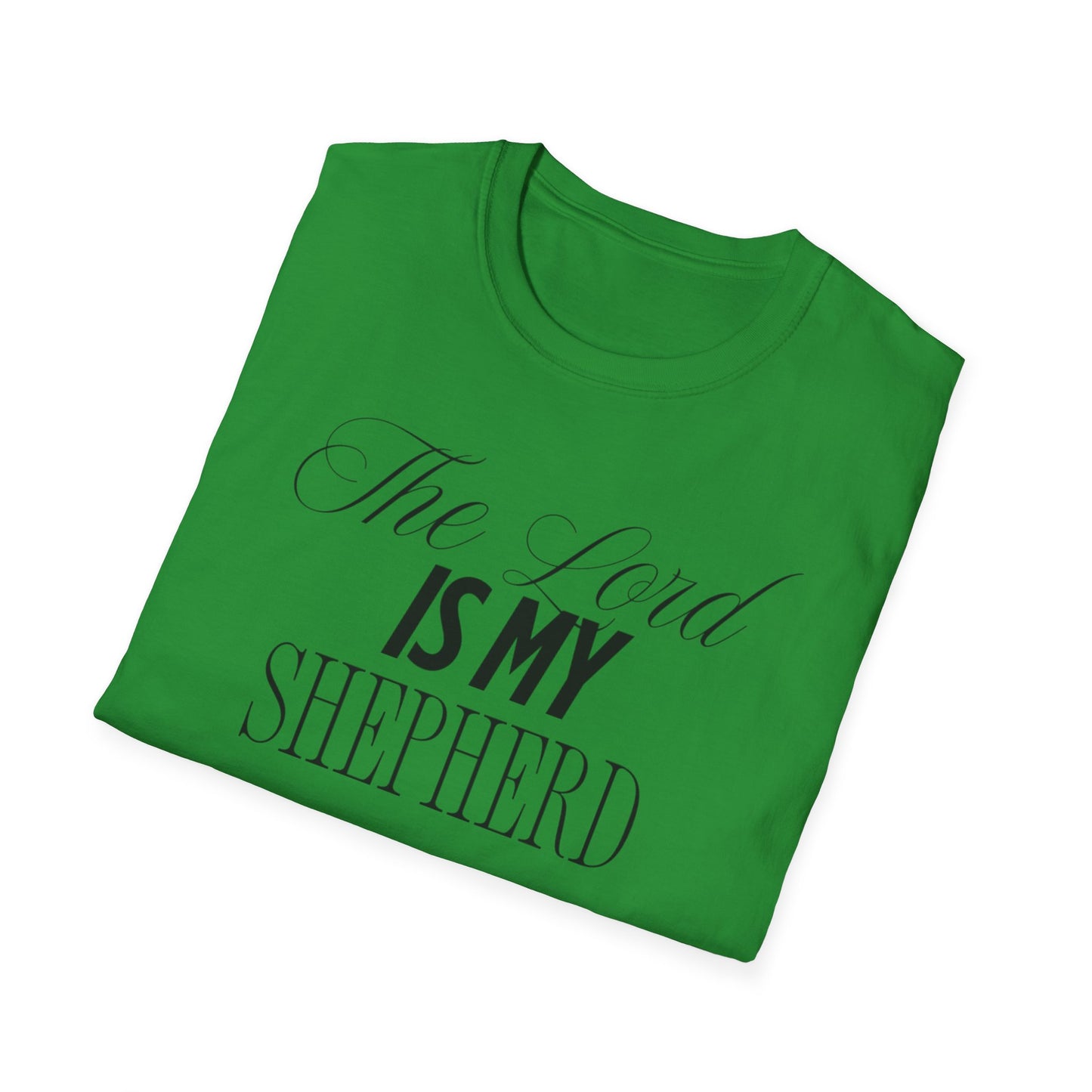 The Lord Is My Shepherd Unisex Softstyle T-Shirt - Faith-Inspired Apparel
