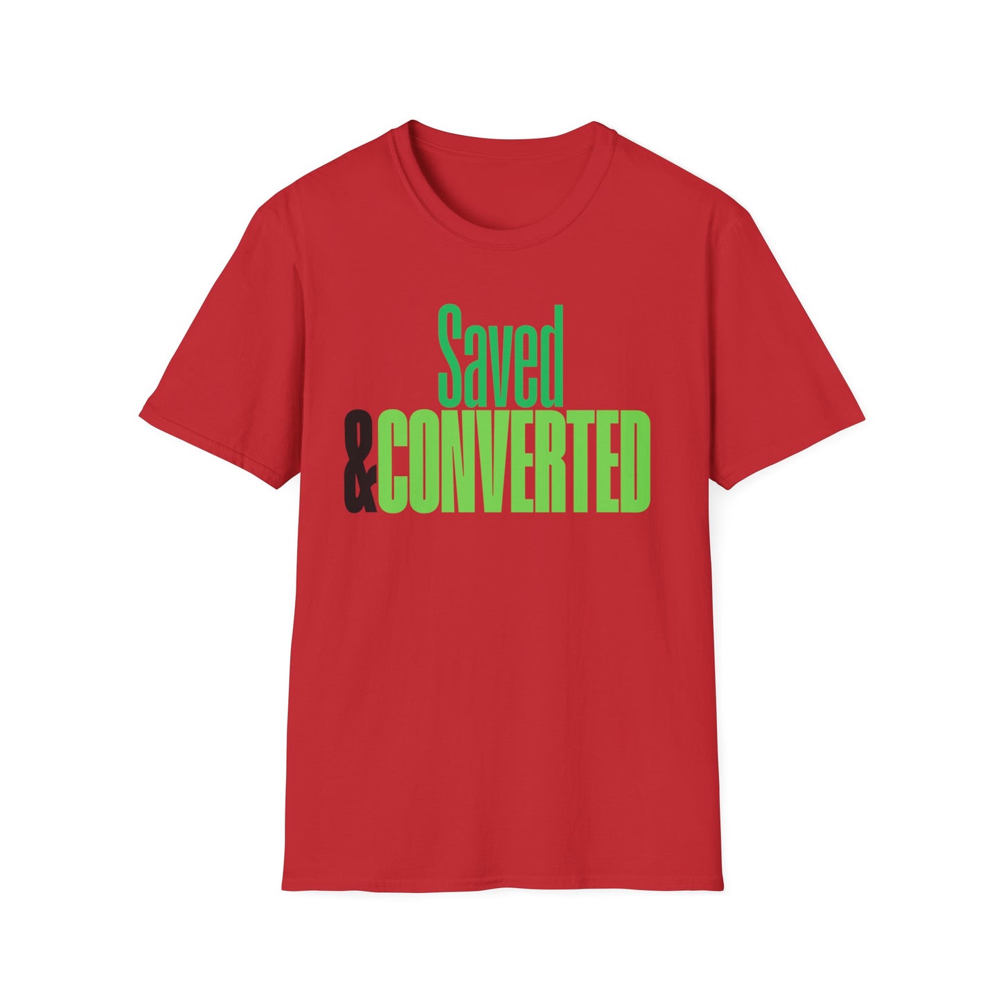 Saved & Converted Unisex Softstyle T-Shirt – Casual Gospel Tee