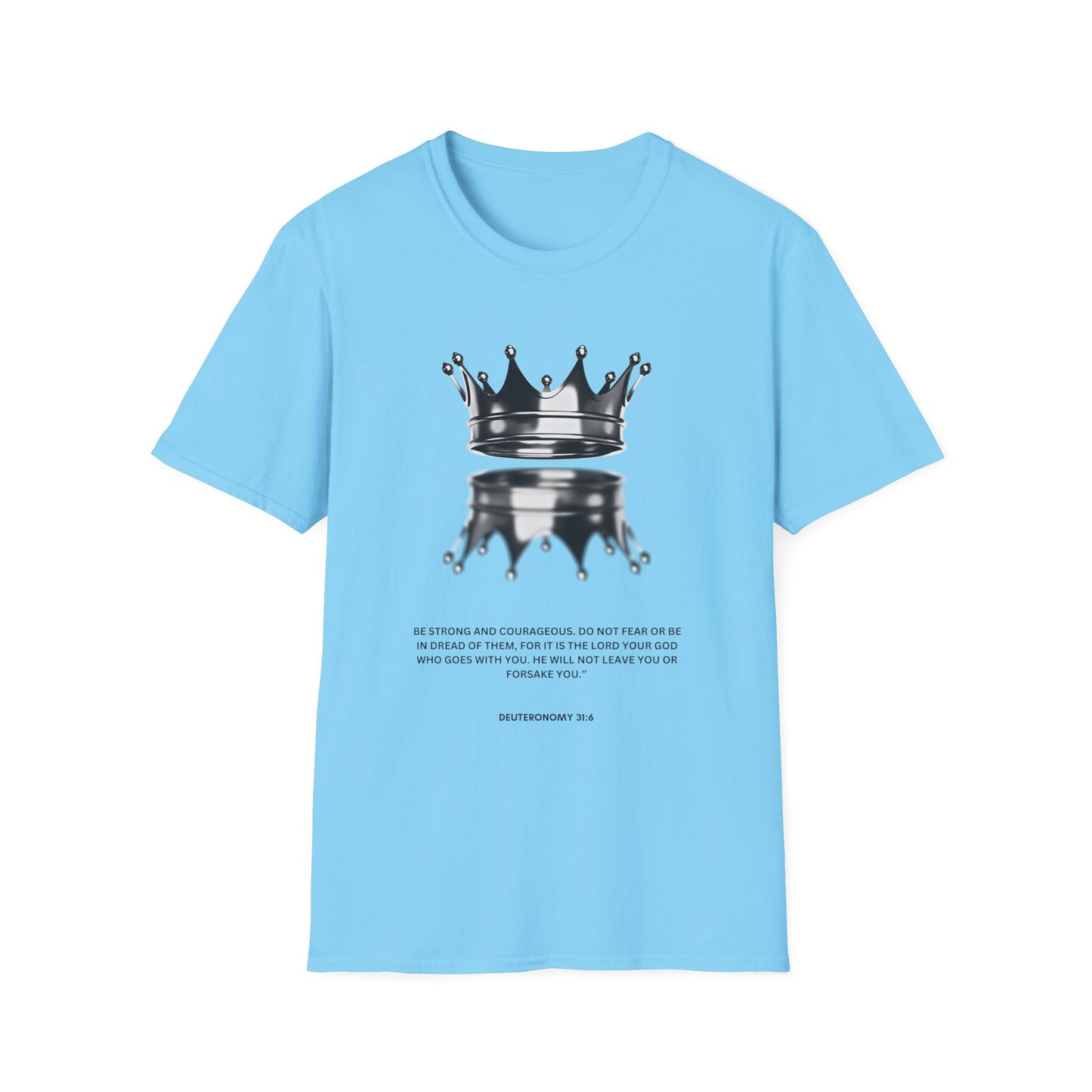 Empowering Crown T-Shirt - Unisex Softstyle Tee with Inspirational Quote