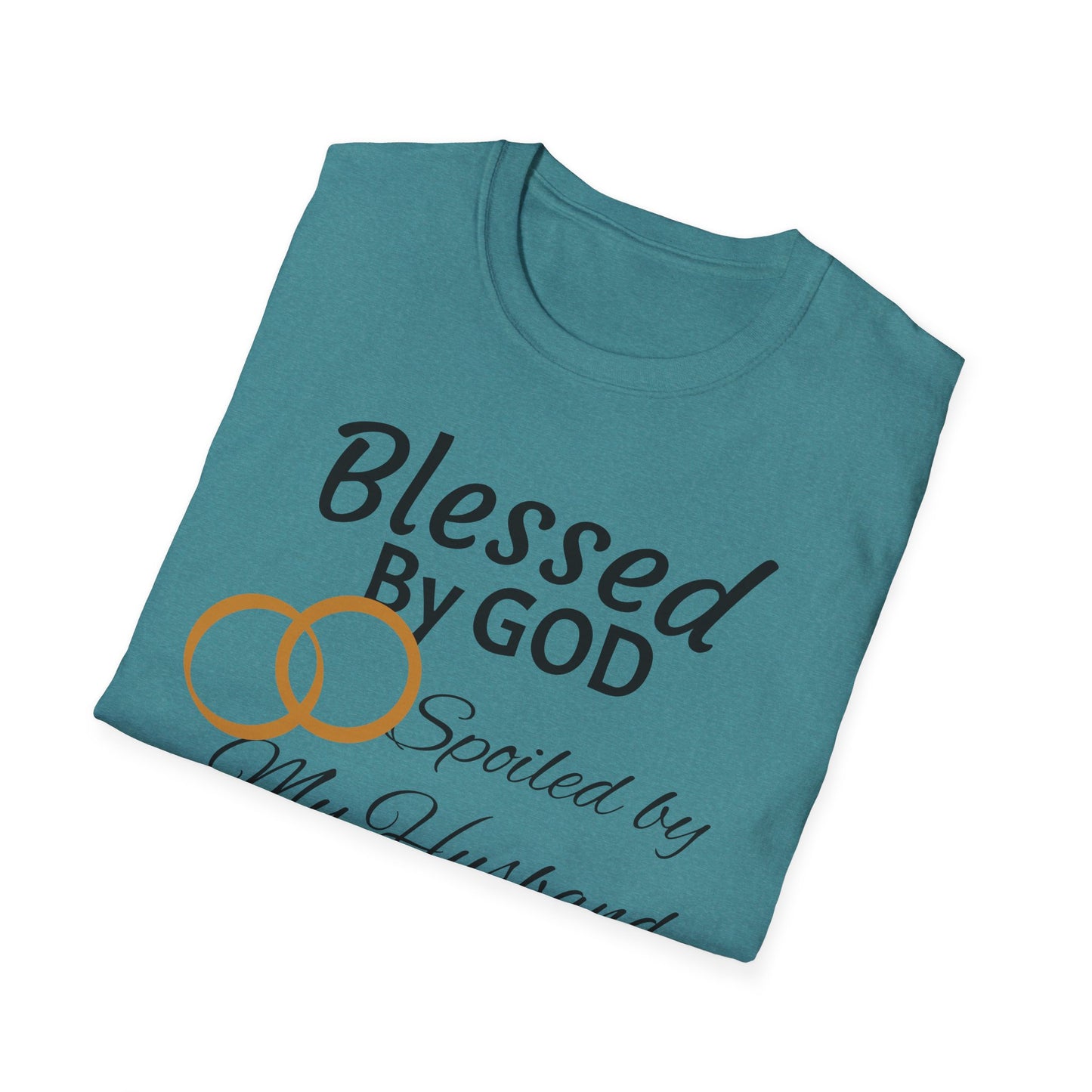 Blessed by God Unisex Softstyle T-Shirt - Faith, Marriage, Protection, Spiritual Gift, Christian Apparel