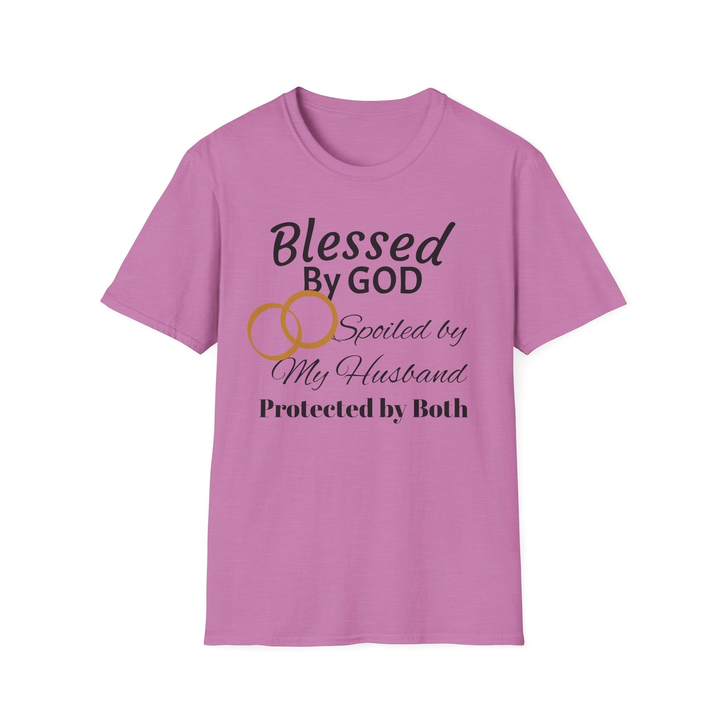 Blessed by God Unisex Softstyle T-Shirt - Faith, Marriage, Protection, Spiritual Gift, Christian Apparel