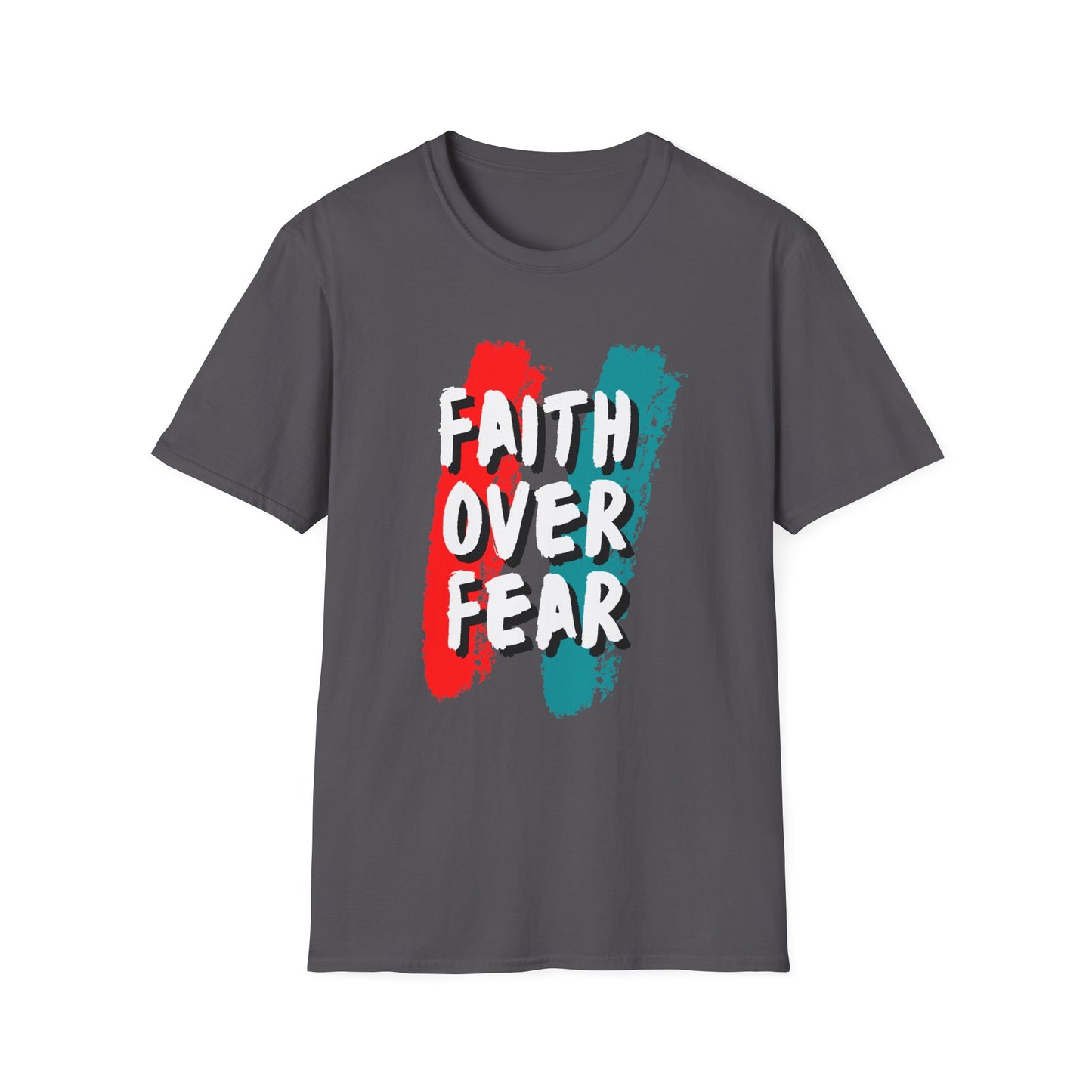 Inspirational Unisex Softstyle T-Shirt | 'Faith Over Fear' Graphic Tee