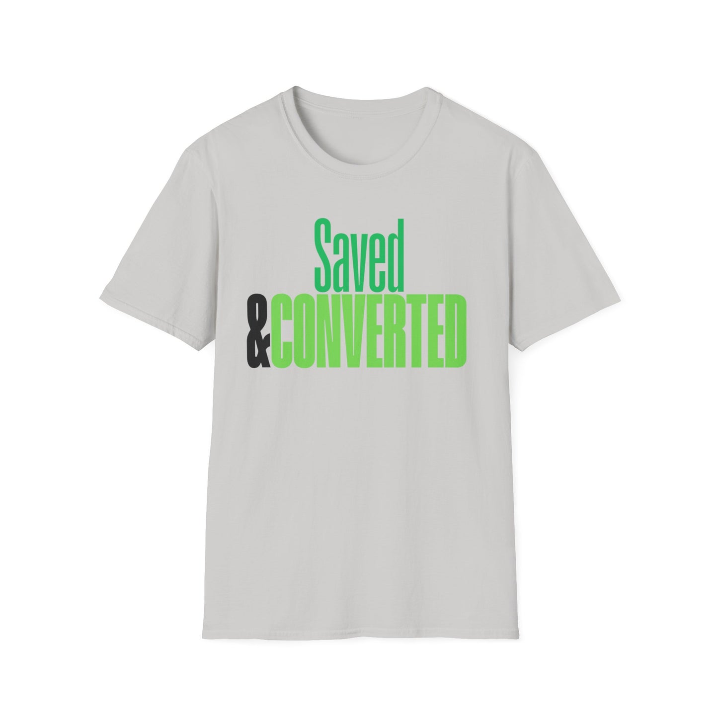 Saved & Converted Unisex Softstyle T-Shirt – Casual Gospel Tee