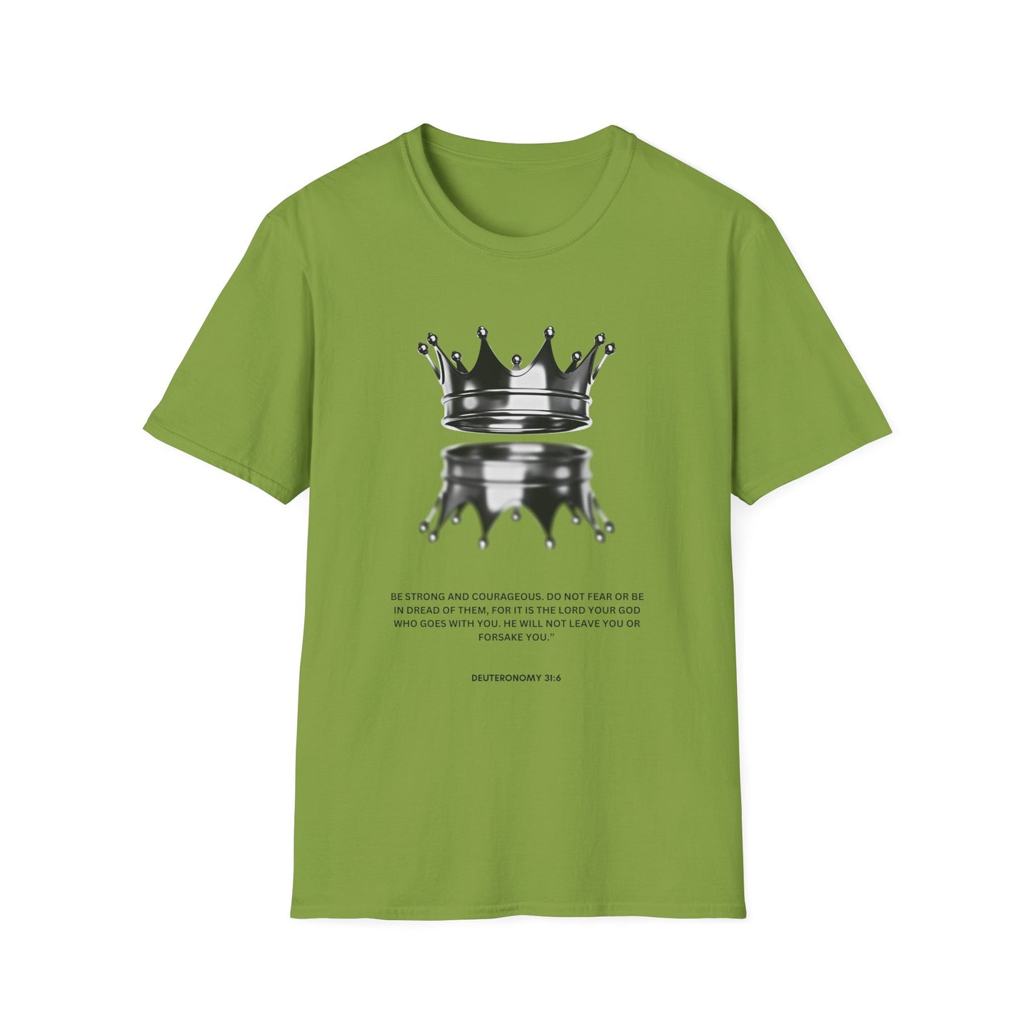 Empowering Crown T-Shirt - Unisex Softstyle Tee with Inspirational Quote