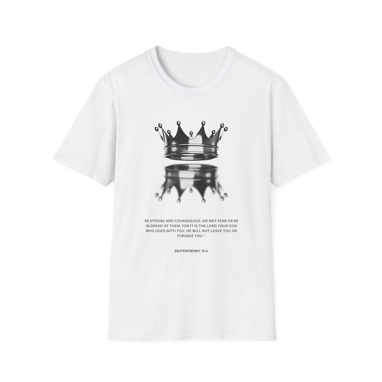Empowering Crown T-Shirt - Unisex Softstyle Tee with Inspirational Quote