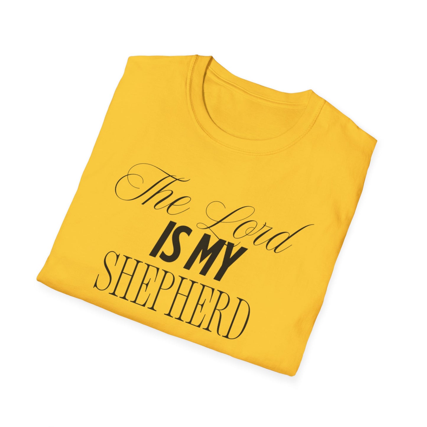 The Lord Is My Shepherd Unisex Softstyle T-Shirt - Faith-Inspired Apparel