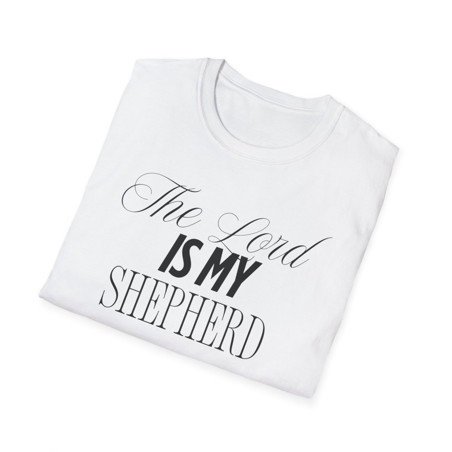 The Lord Is My Shepherd Unisex Softstyle T-Shirt - Faith-Inspired Apparel
