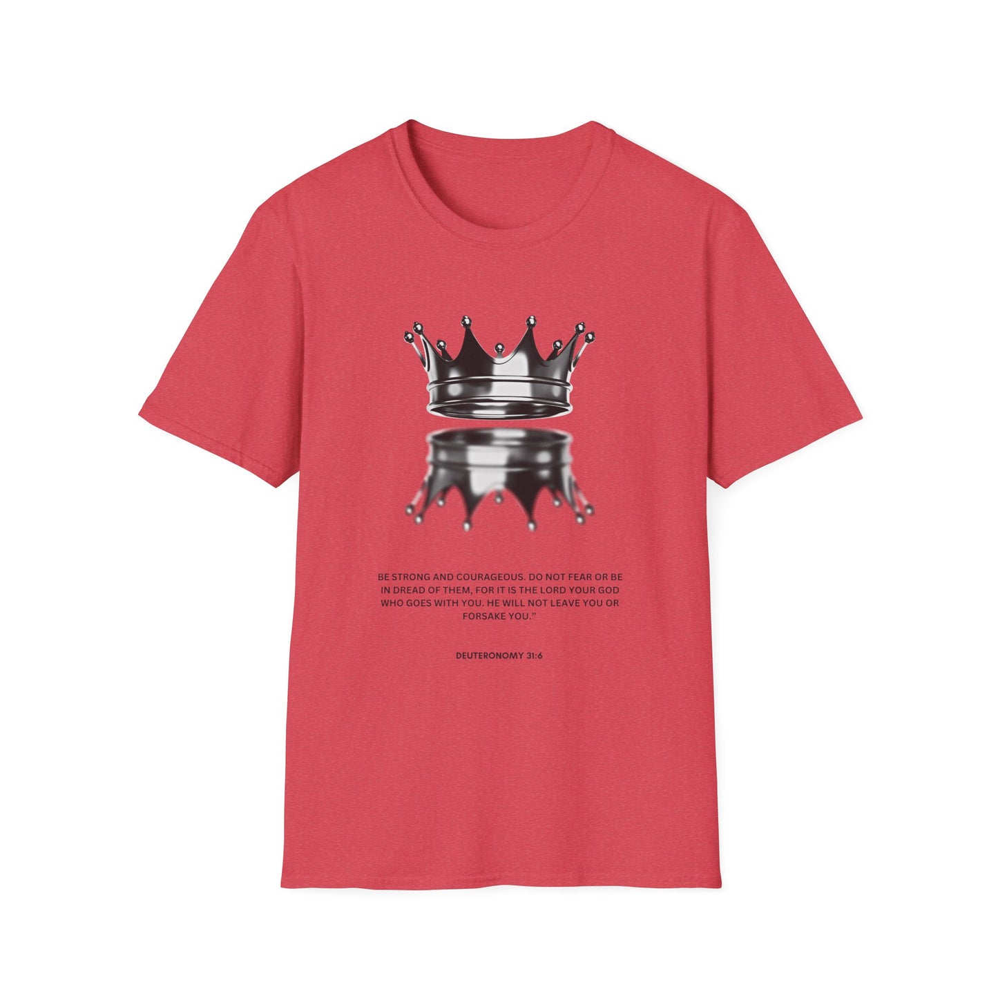 Empowering Crown T-Shirt - Unisex Softstyle Tee with Inspirational Quote