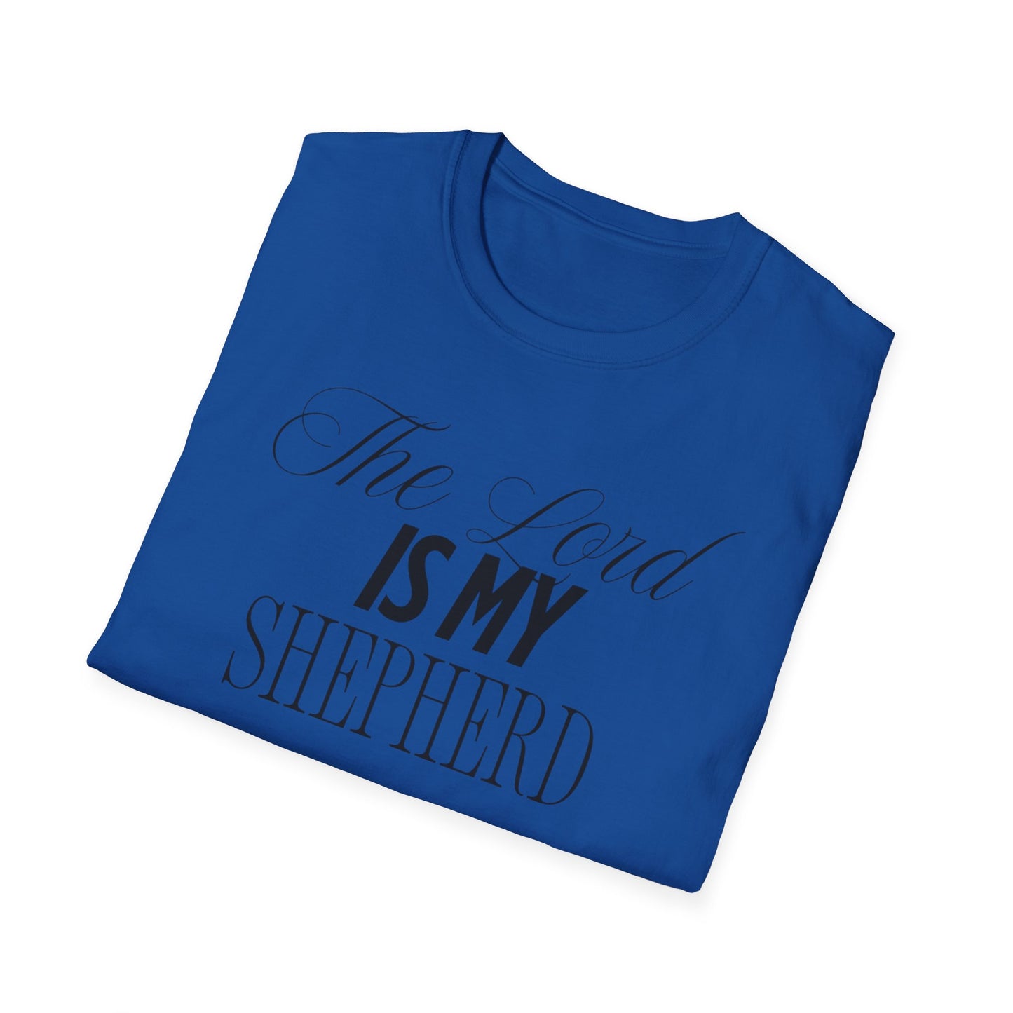 The Lord Is My Shepherd Unisex Softstyle T-Shirt - Faith-Inspired Apparel