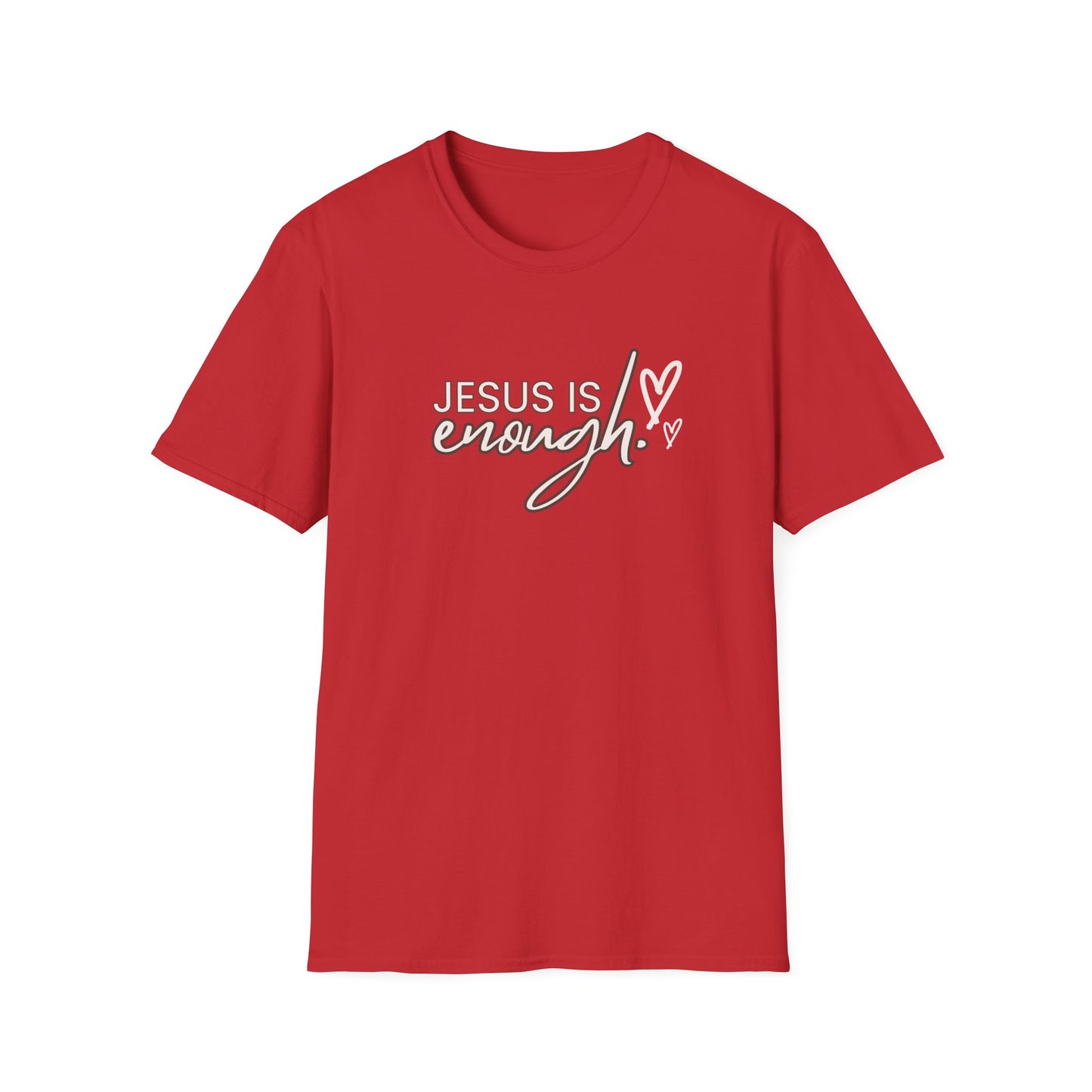 Unisex Softstyle T-Shirt - "Jesus is Enough" Inspirational Tee