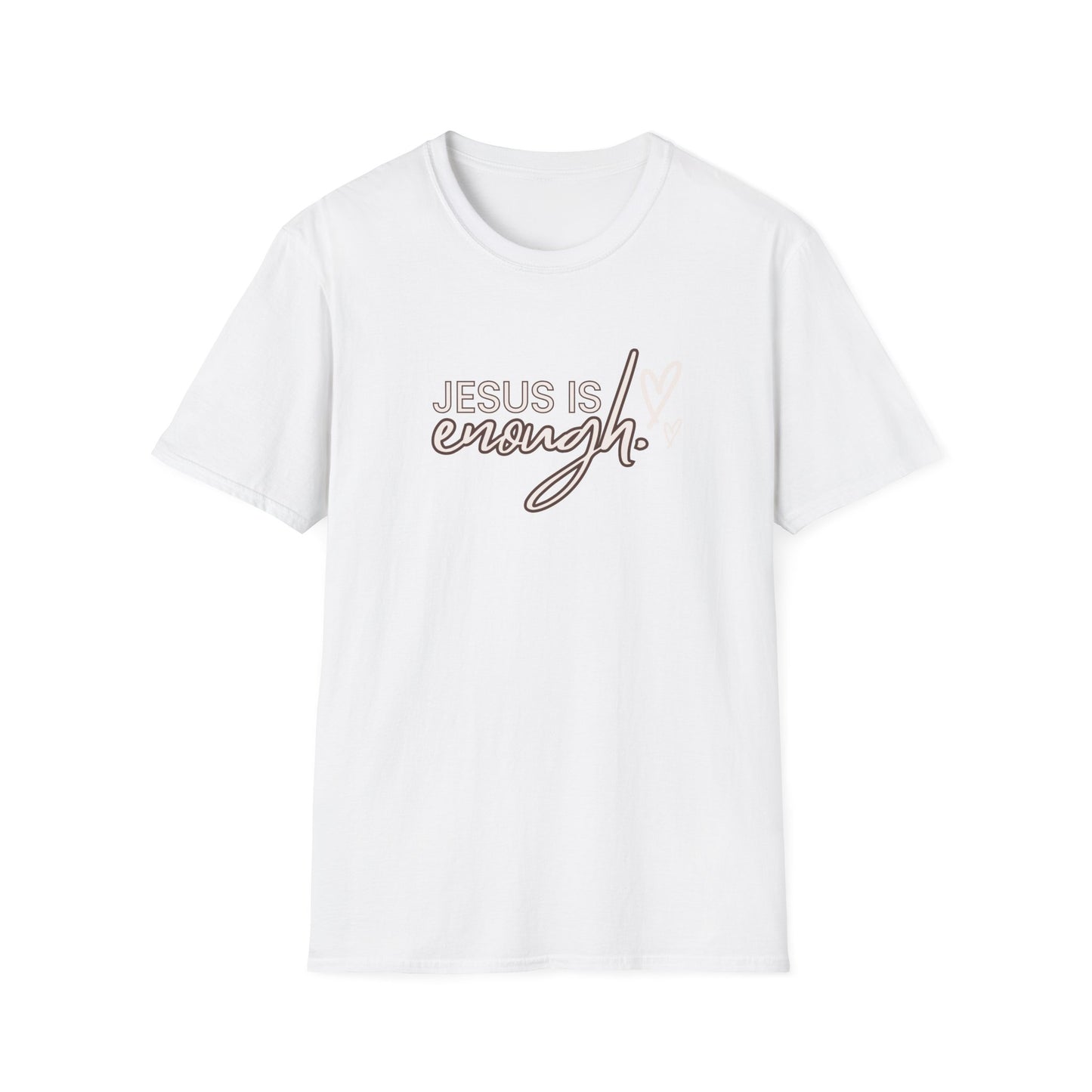 Unisex Softstyle T-Shirt - "Jesus is Enough" Inspirational Tee