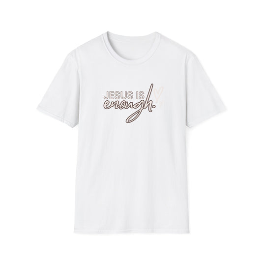 Unisex Softstyle T-Shirt - "Jesus is Enough" Inspirational Tee